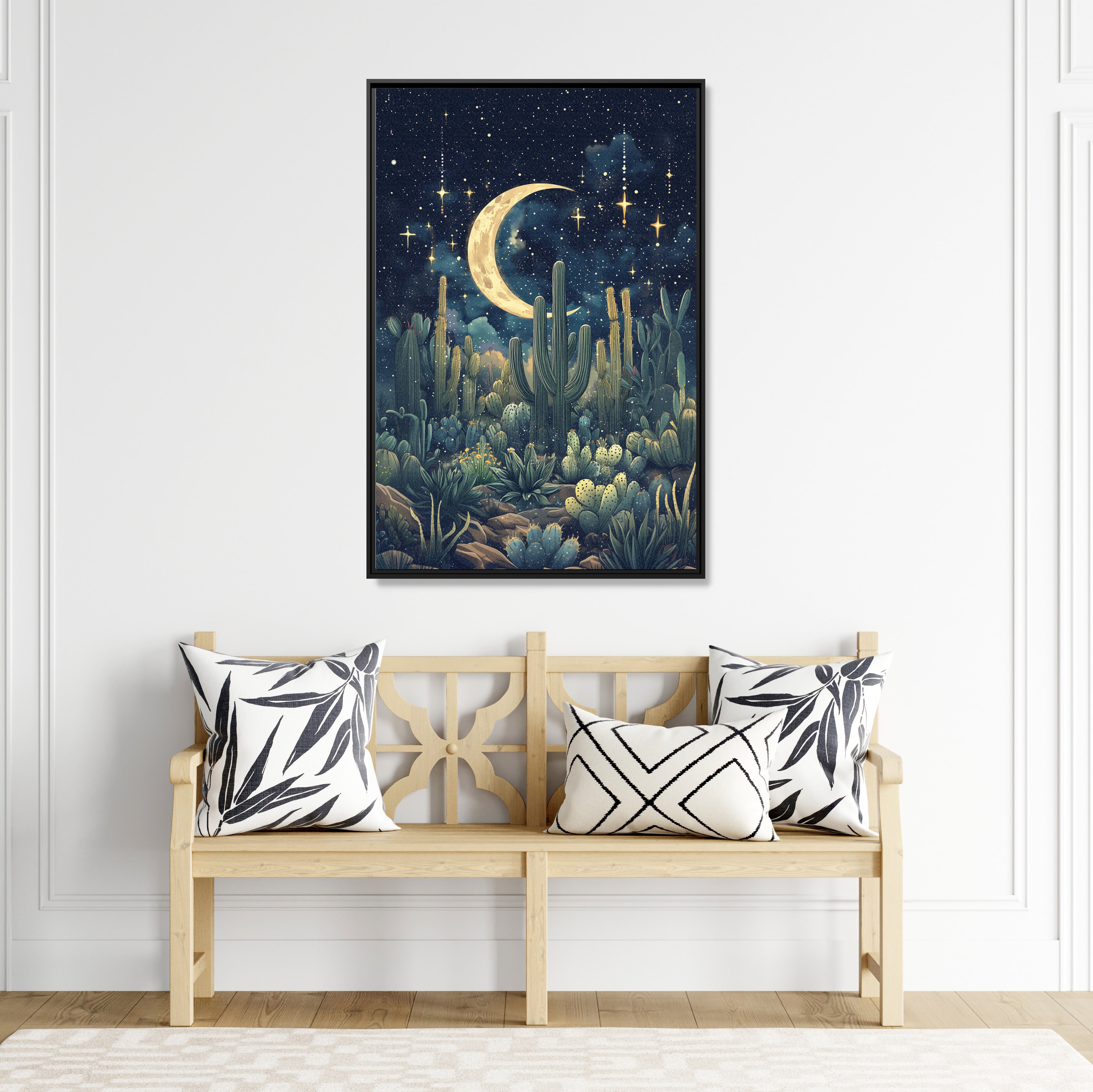 Framed Canvas - Dreamy Desert Night