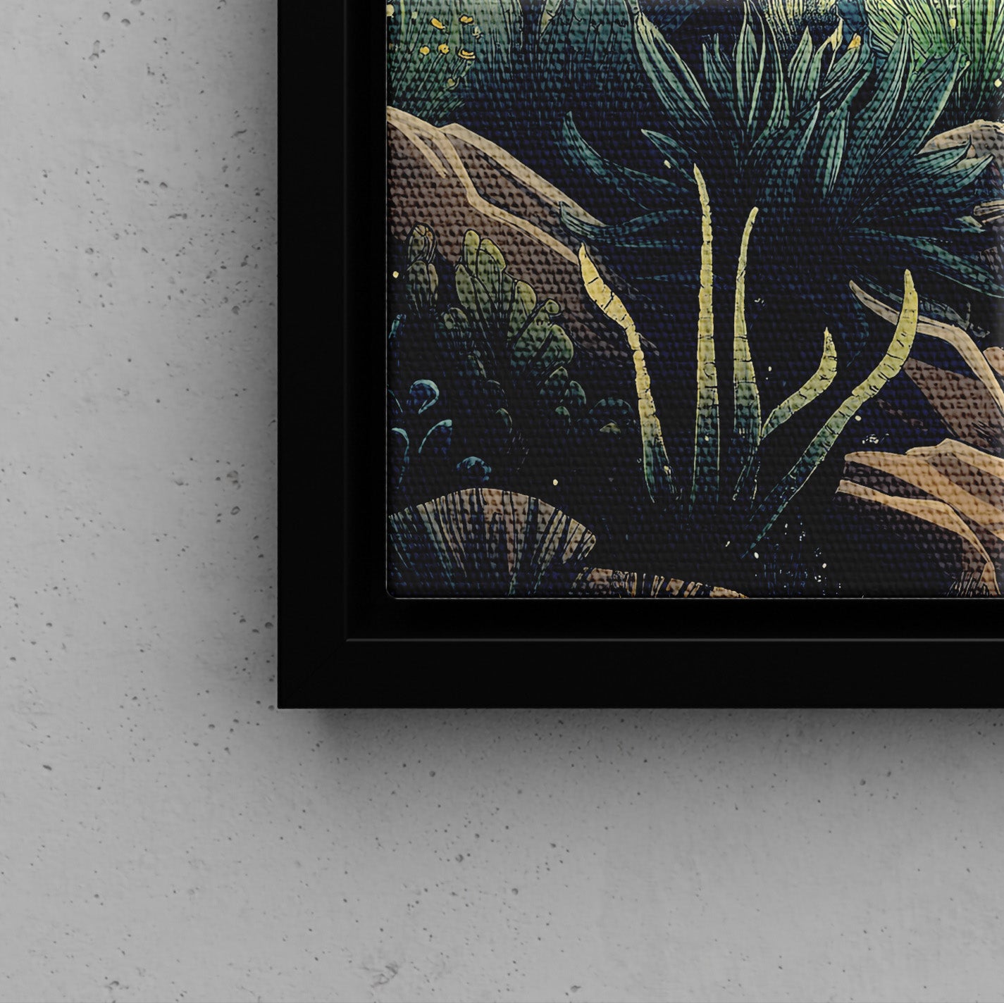 Framed Canvas - Dreamy Desert Night