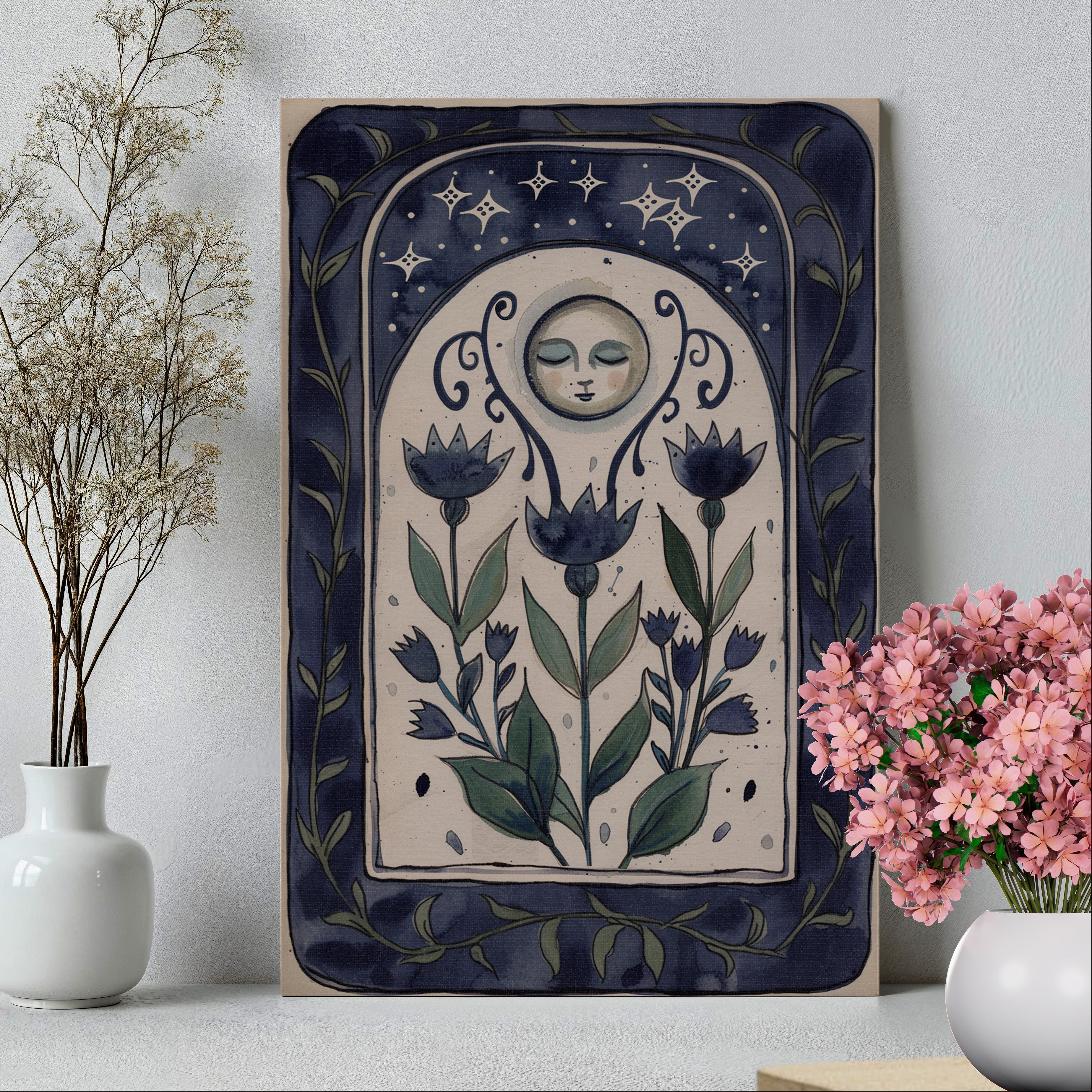 .75" Matte Canvas - Moonlit Folk Bloom Dream