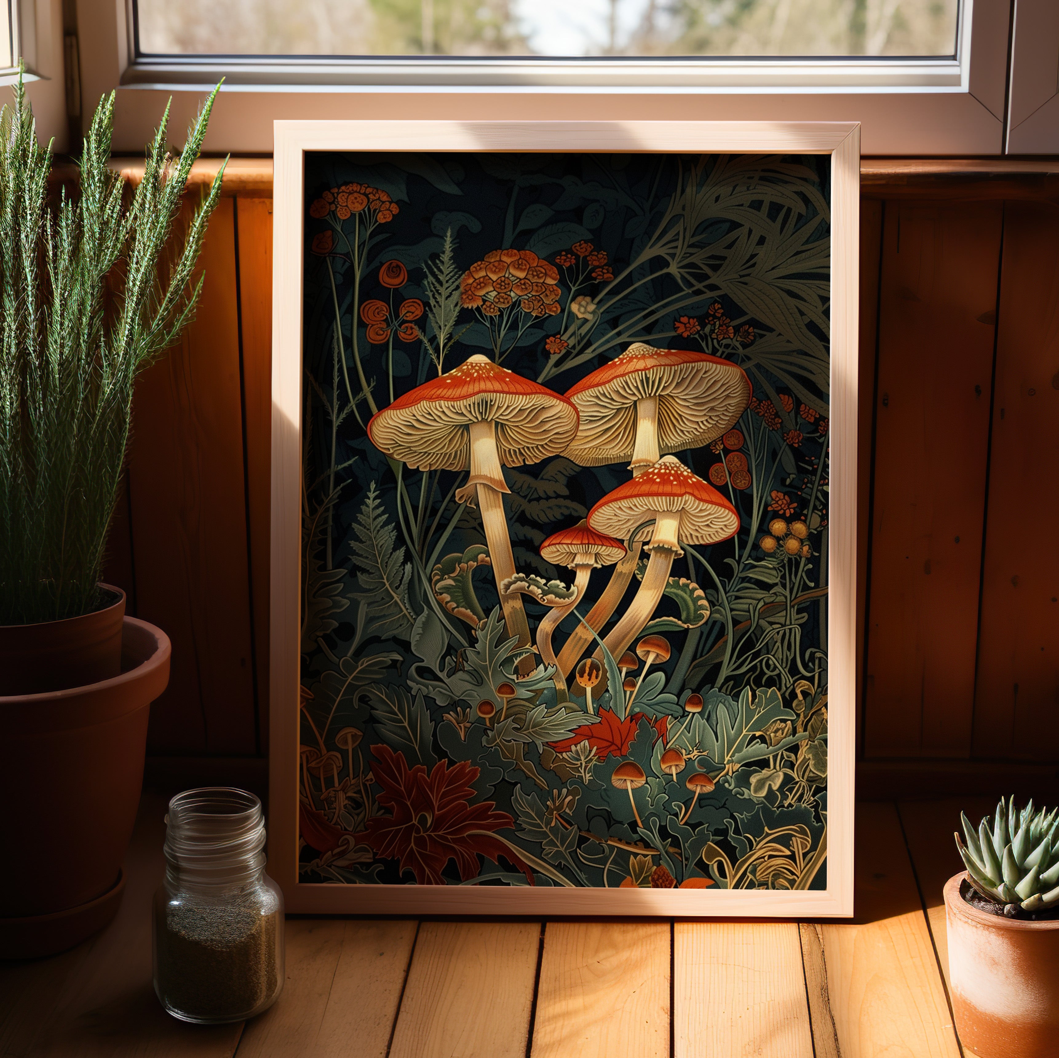 Elegant Mushroom Reverie