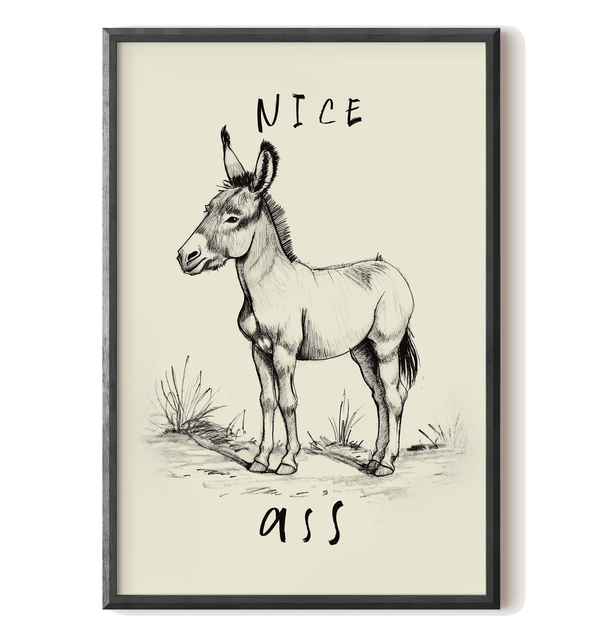 Donkey Line Art Humor