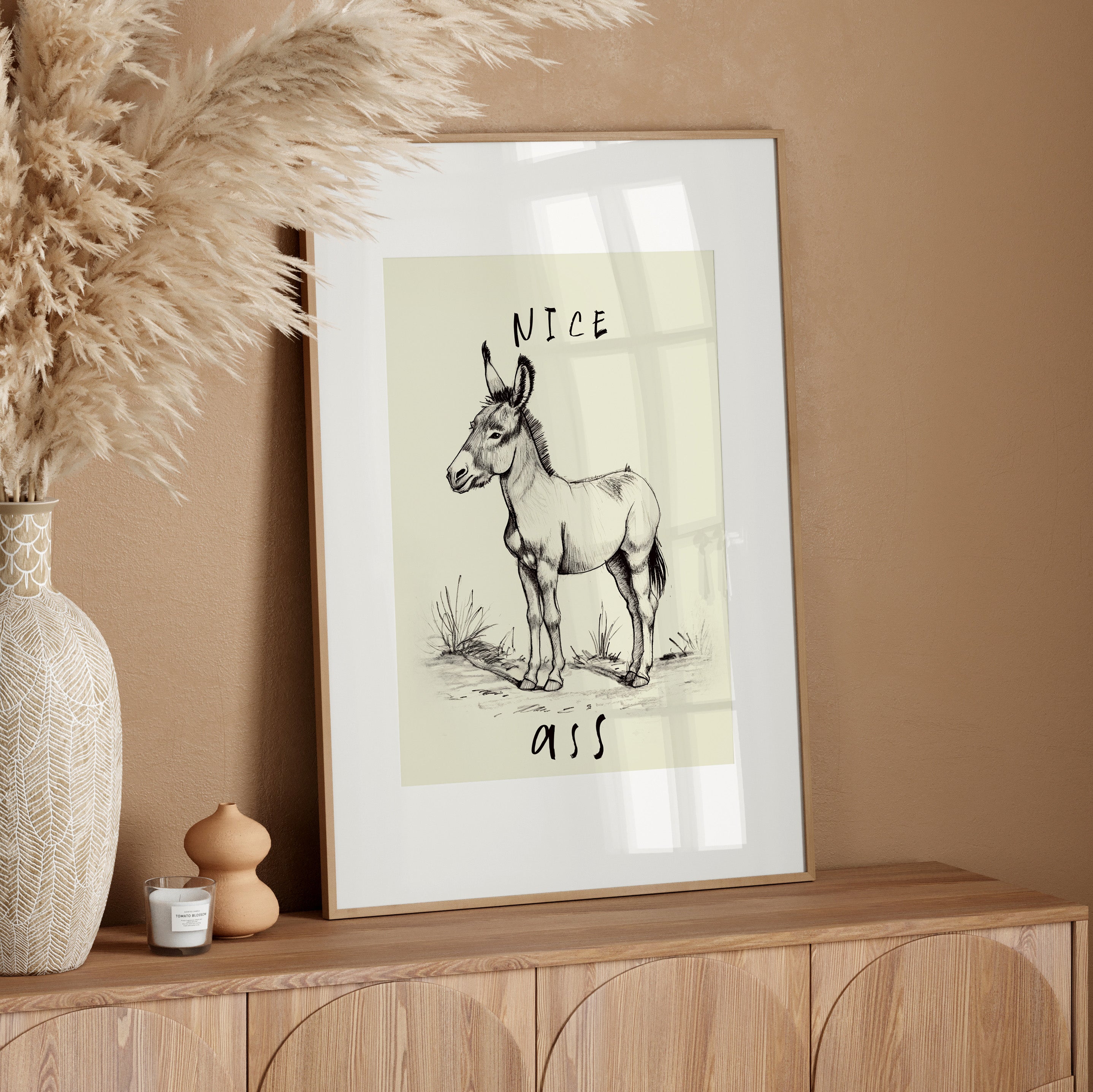 Donkey Line Art Humor