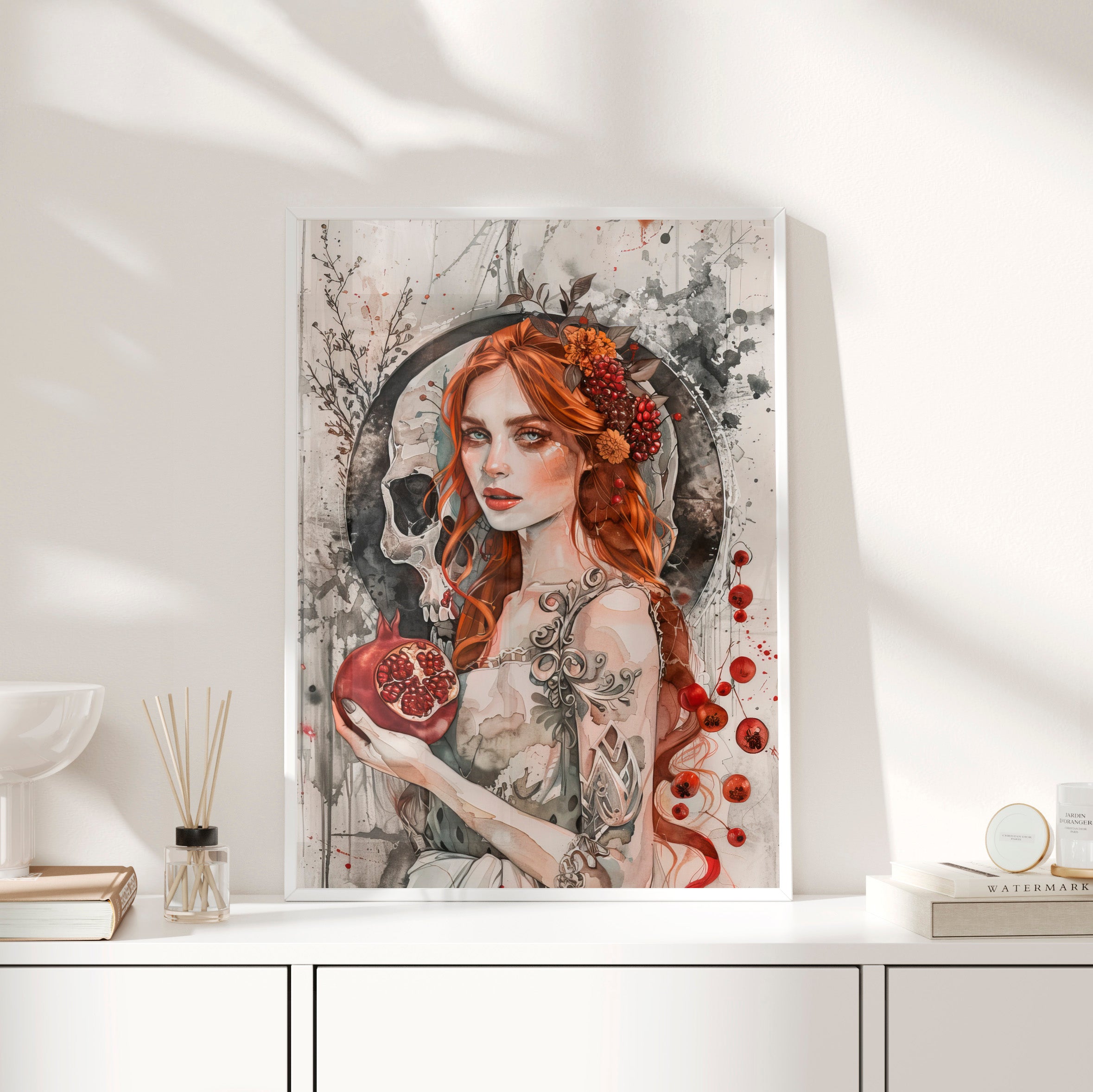 Framed Paper Print - Persephone’s Pomegranate Curse