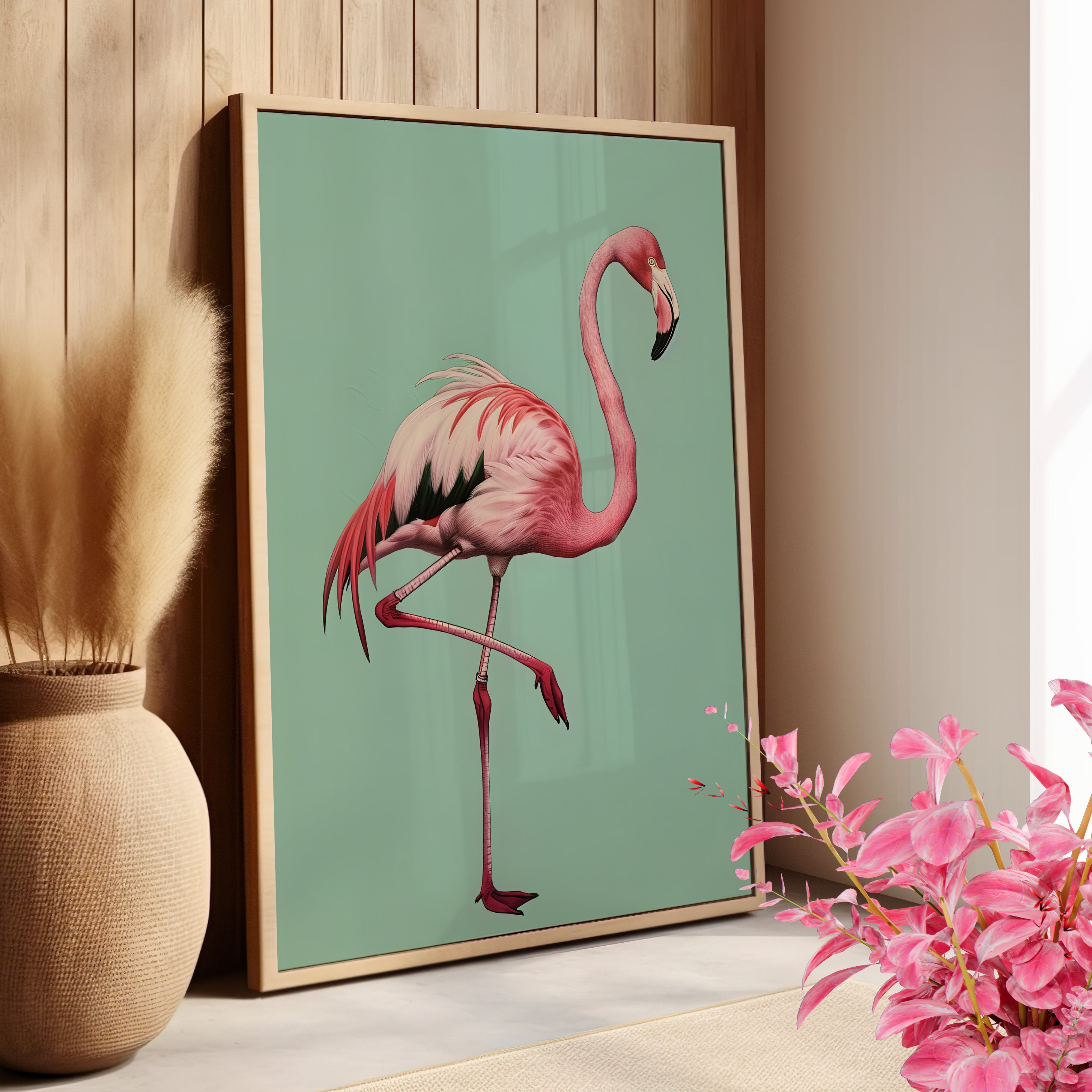 Pink Flamingo Tropical