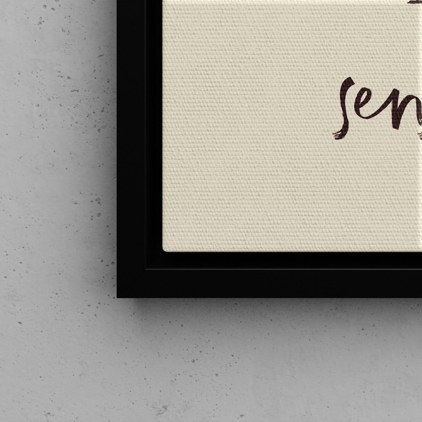 Framed Canvas - Ignore the Urgency Quote