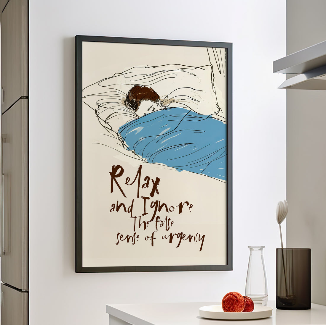 Framed Paper Print - Ignore the Urgency Quote