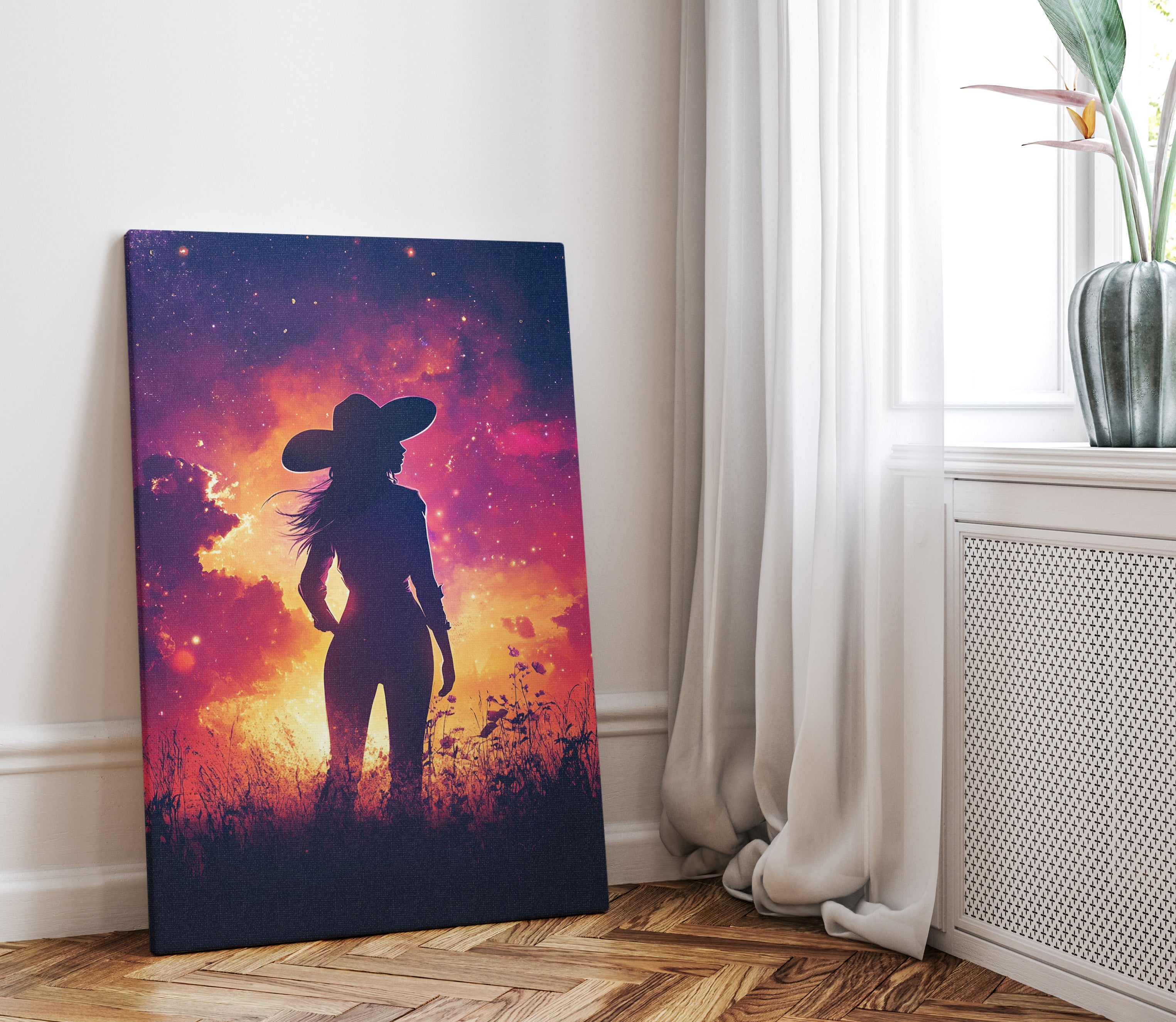 .75" Matte Canvas - Cosmic Cowgirl