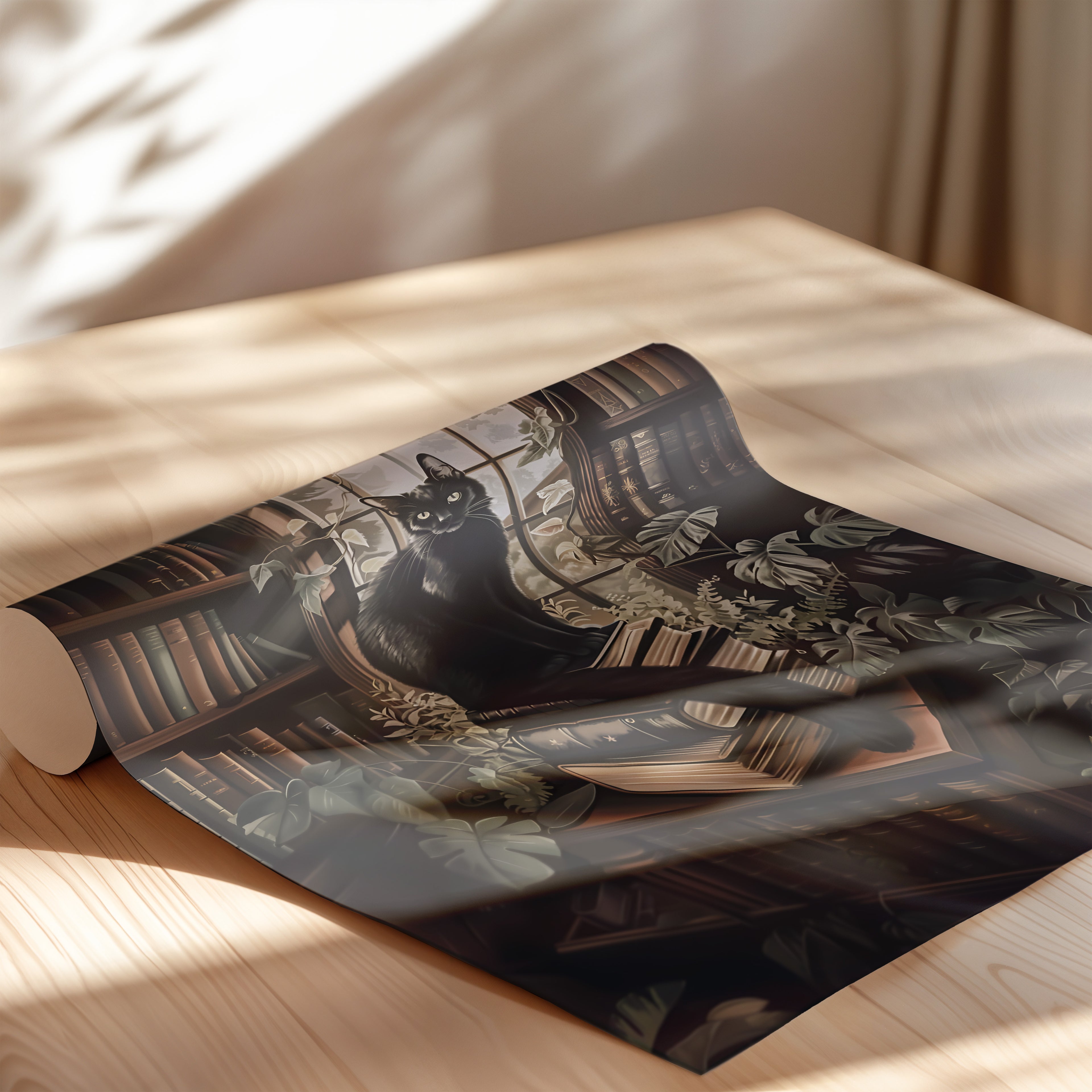 Book Hoarder Feline Gaze