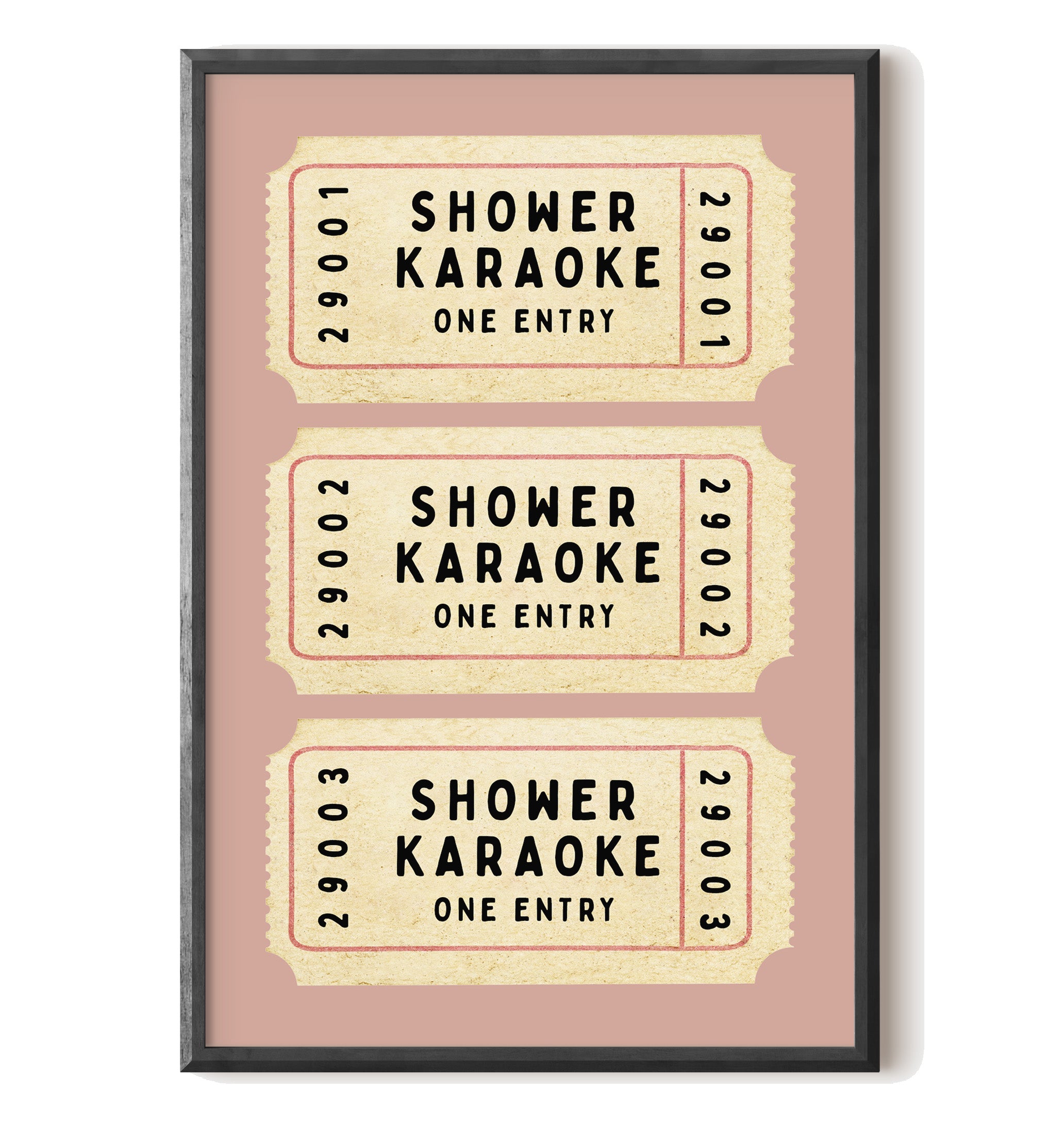Shower Karaoke Admit Ticket