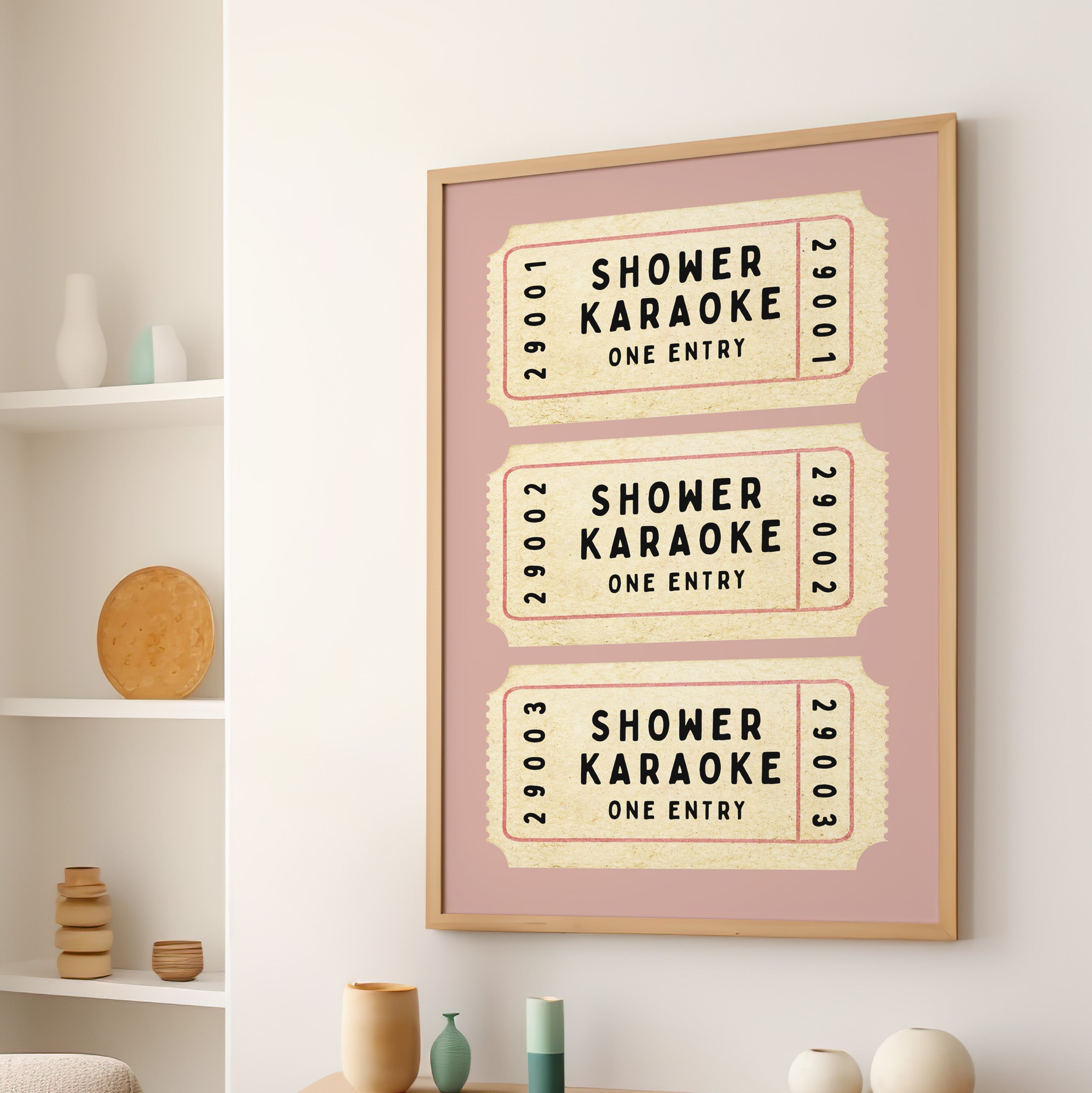 Shower Karaoke Admit Ticket