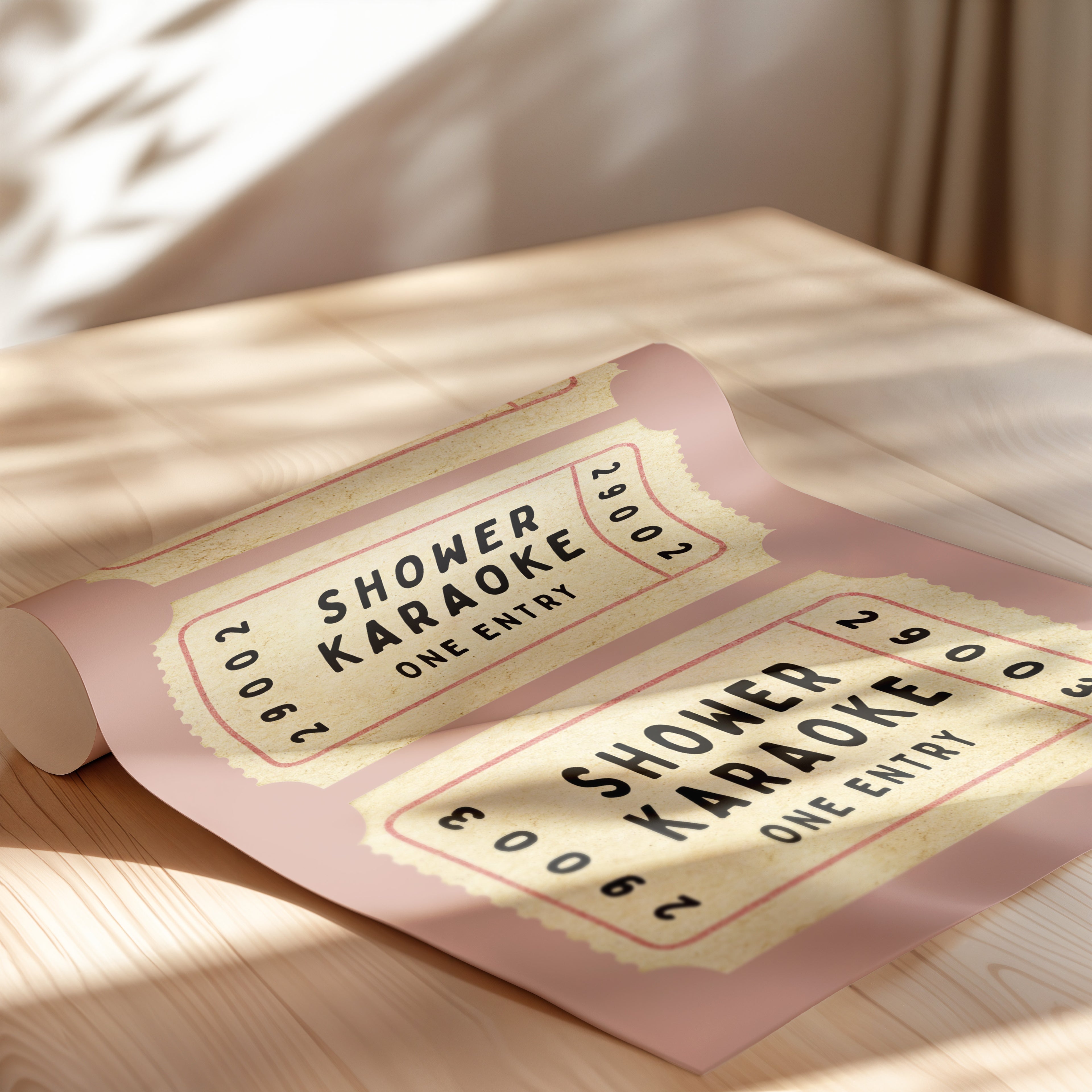 Shower Karaoke Admit Ticket