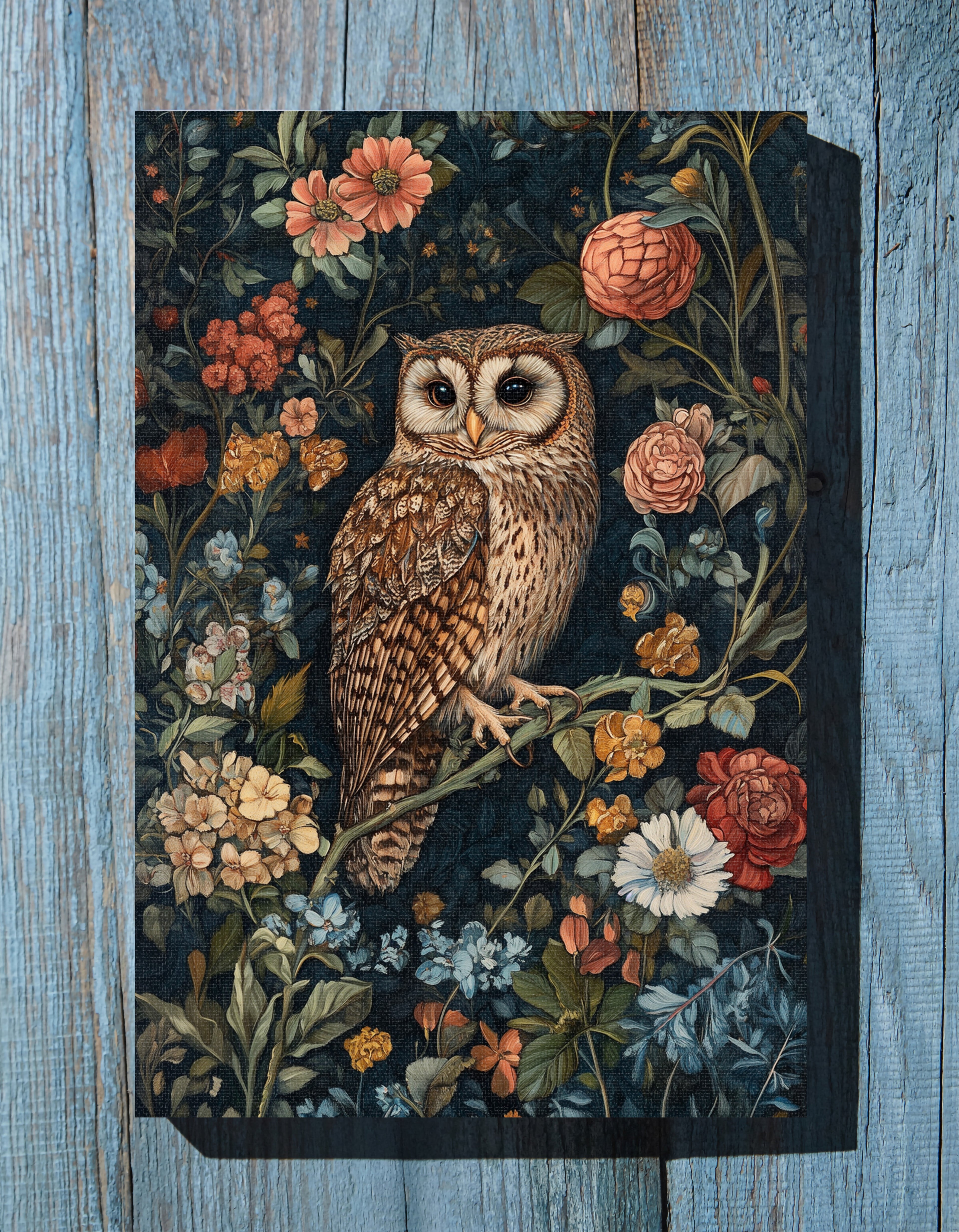 1.25" Matte Canvas - Guardian of the Floral Night