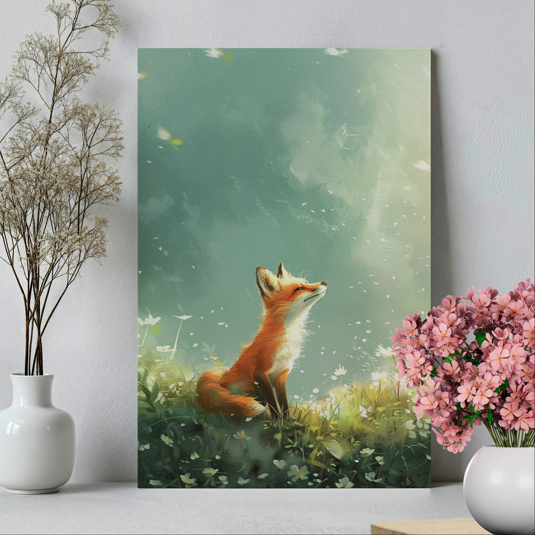 .75" Matte Canvas - Dandelion Fox Wonder