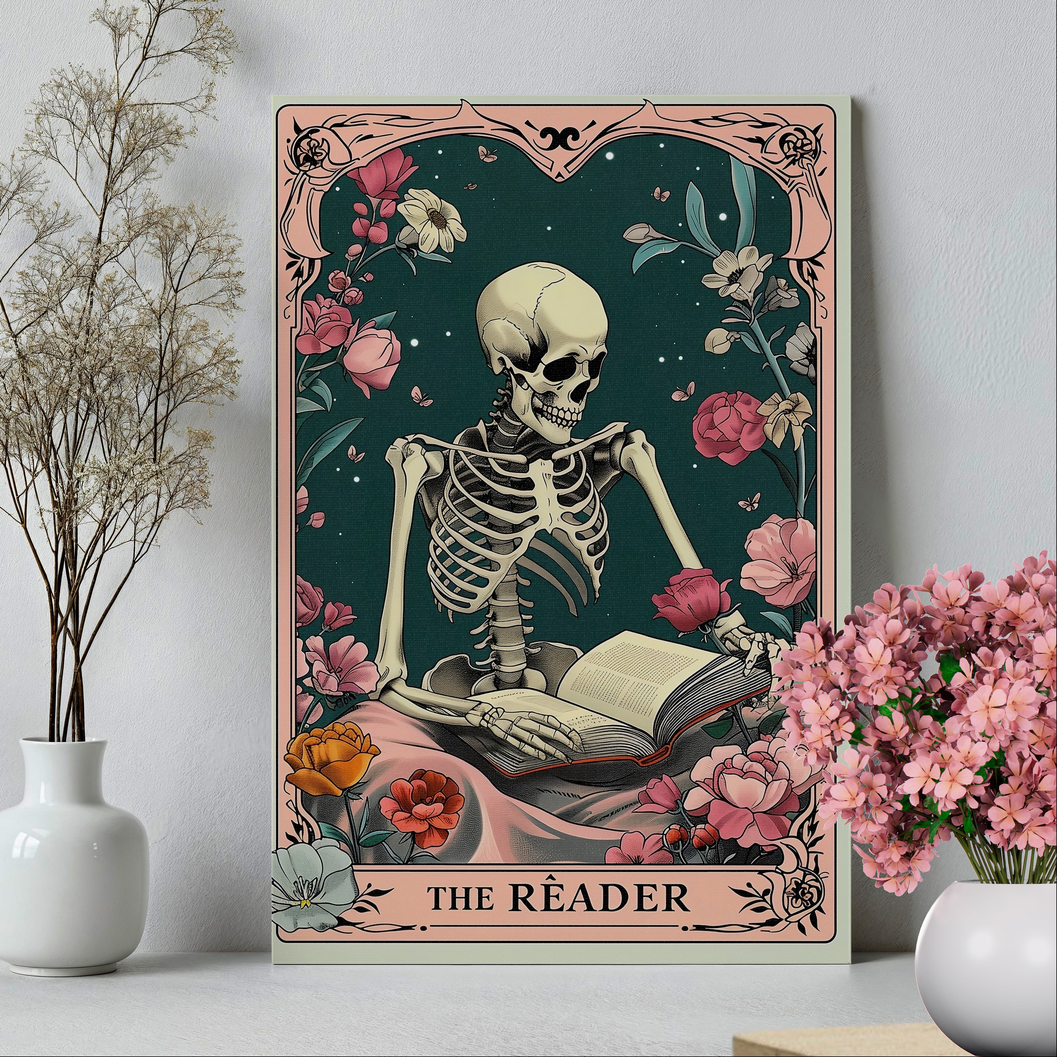 1.25" Matte Canvas - The Eternal Reader