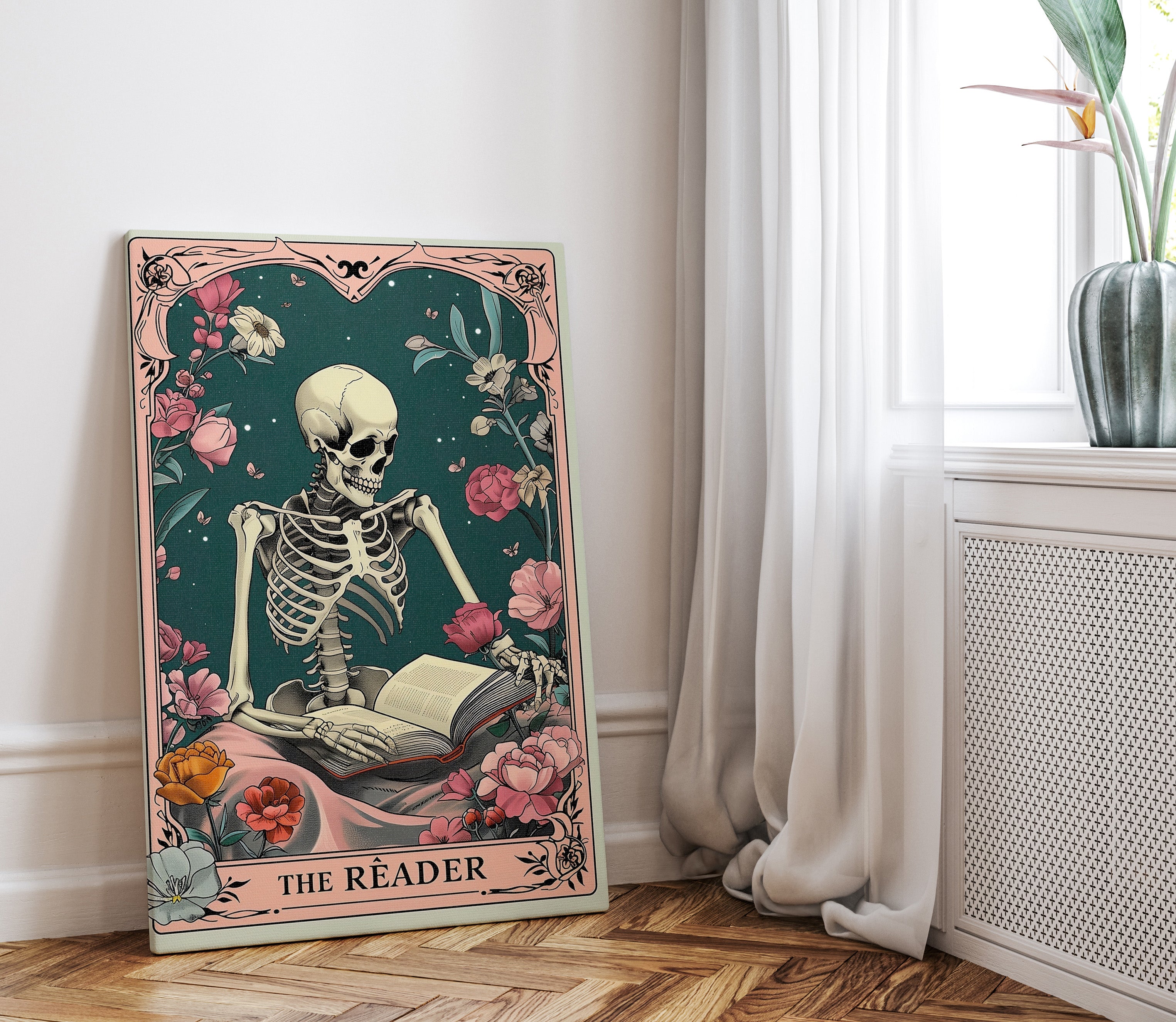 1.25" Matte Canvas - The Eternal Reader
