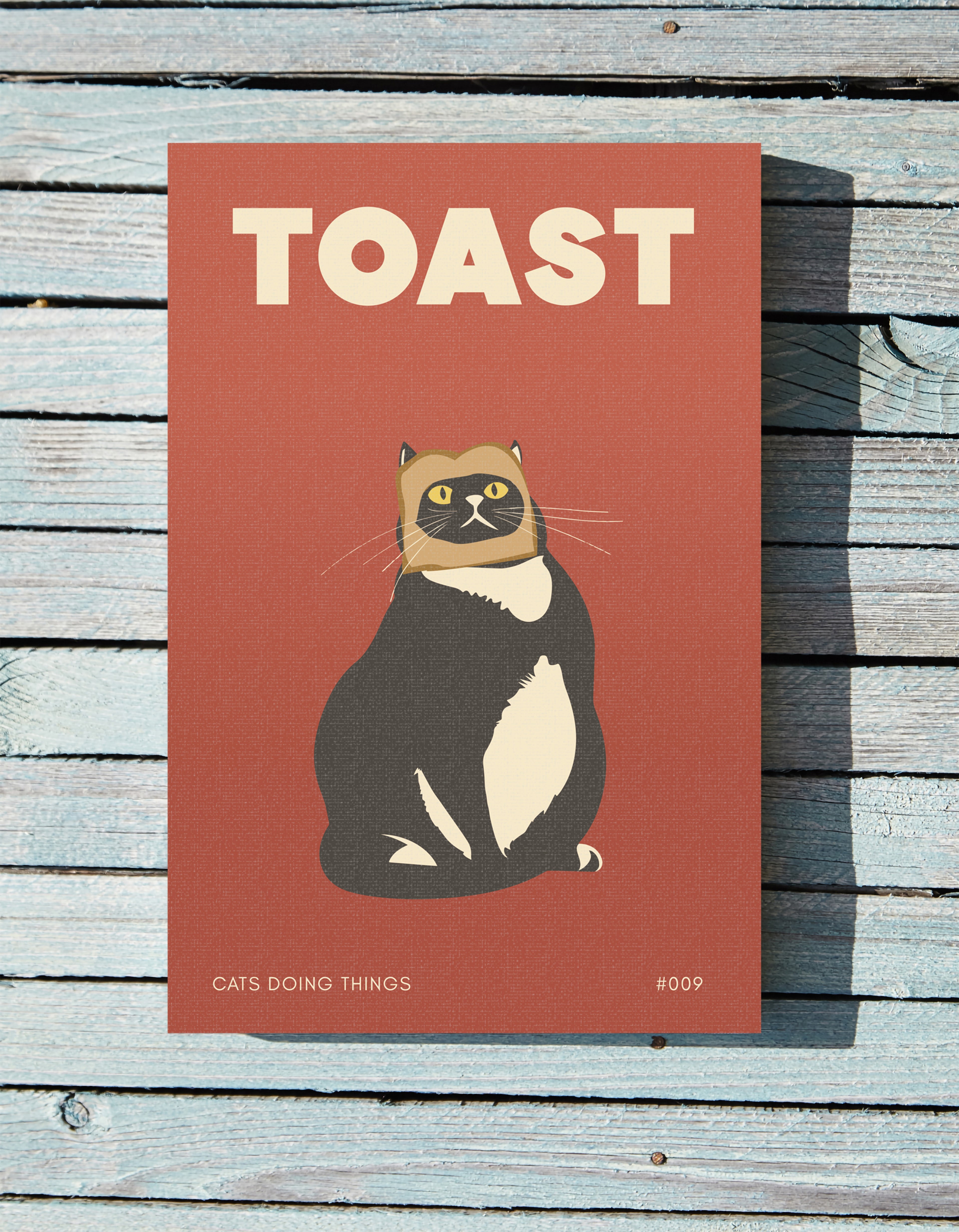 .75" Matte Canvas - Toasted Feline Fancy