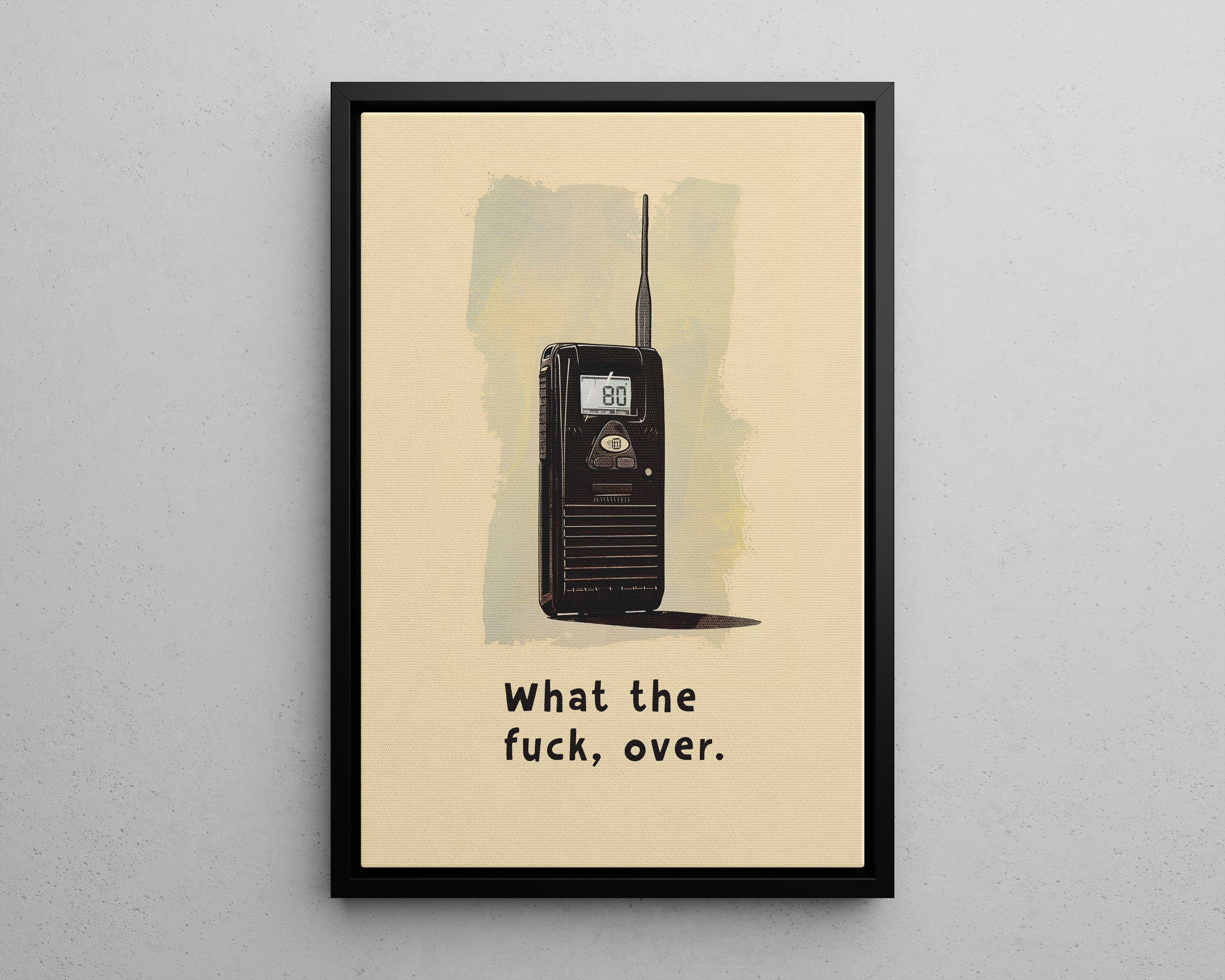Framed Canvas - Walkie Talkie WTF Moment