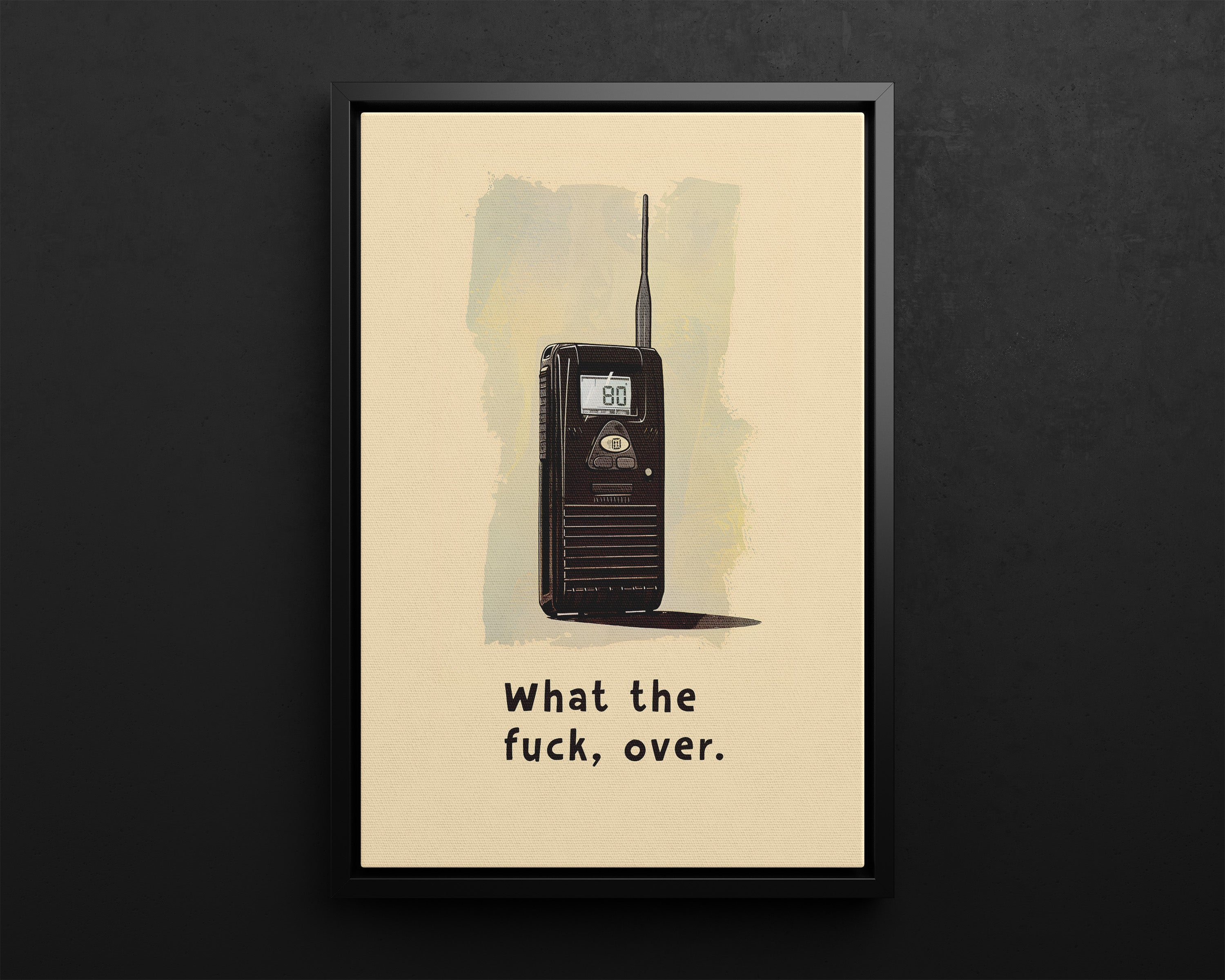 Framed Canvas - Walkie Talkie WTF Moment