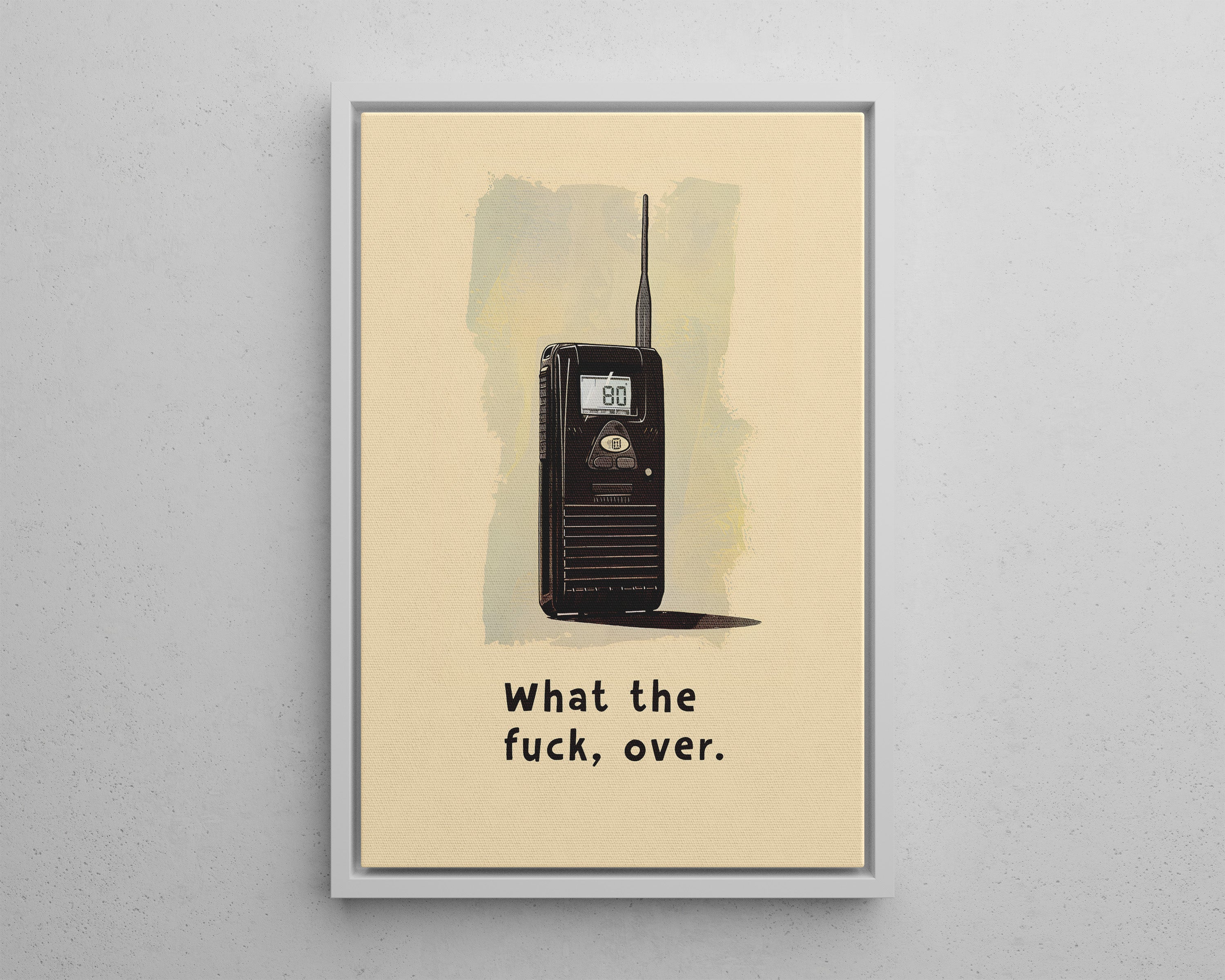 Framed Canvas - Walkie Talkie WTF Moment