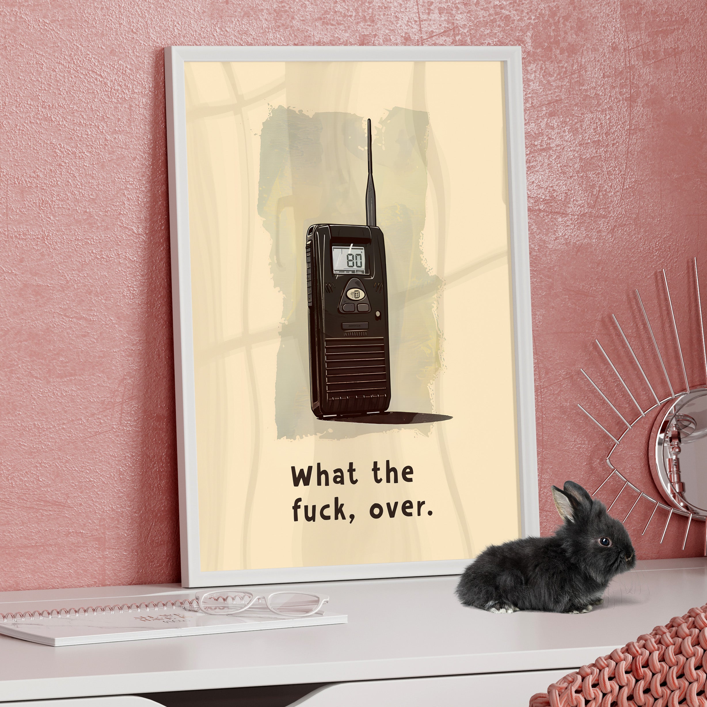 Framed Paper Print - Walkie Talkie WTF Moment