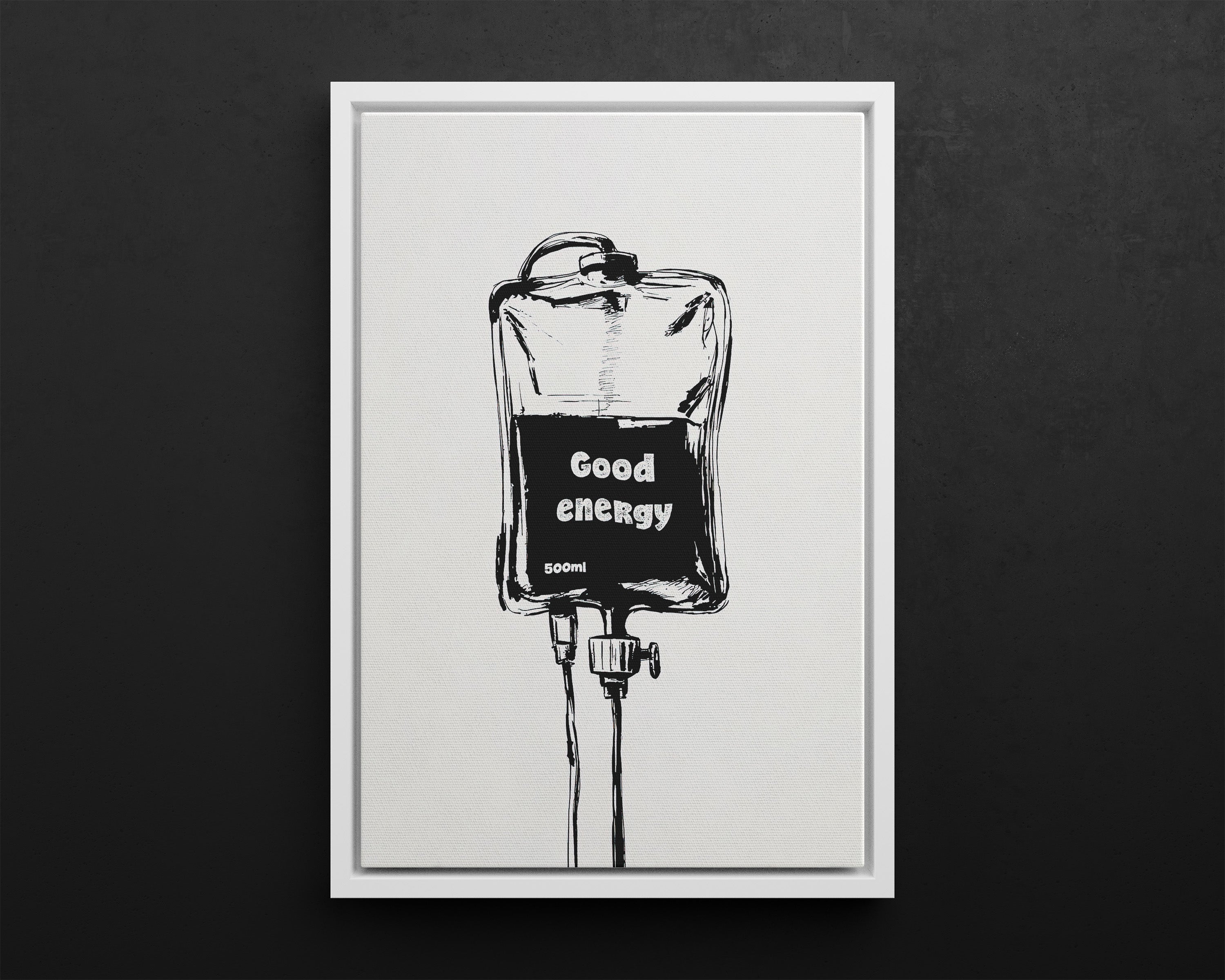Framed Canvas - Good Energy IV Bag