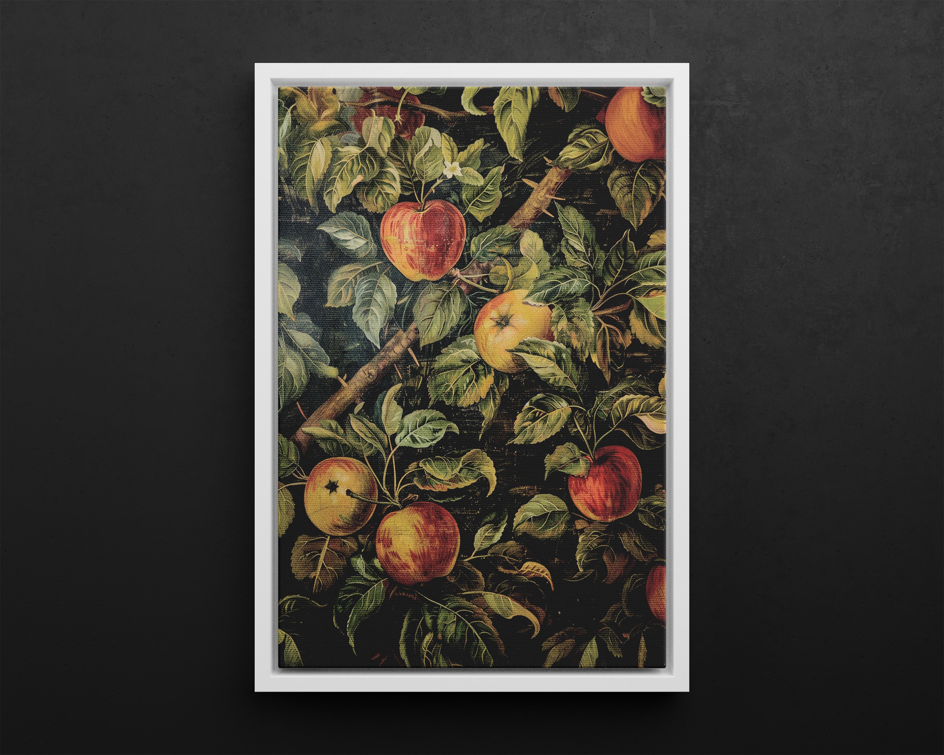 Framed Canvas - Orchard Harvest Apples