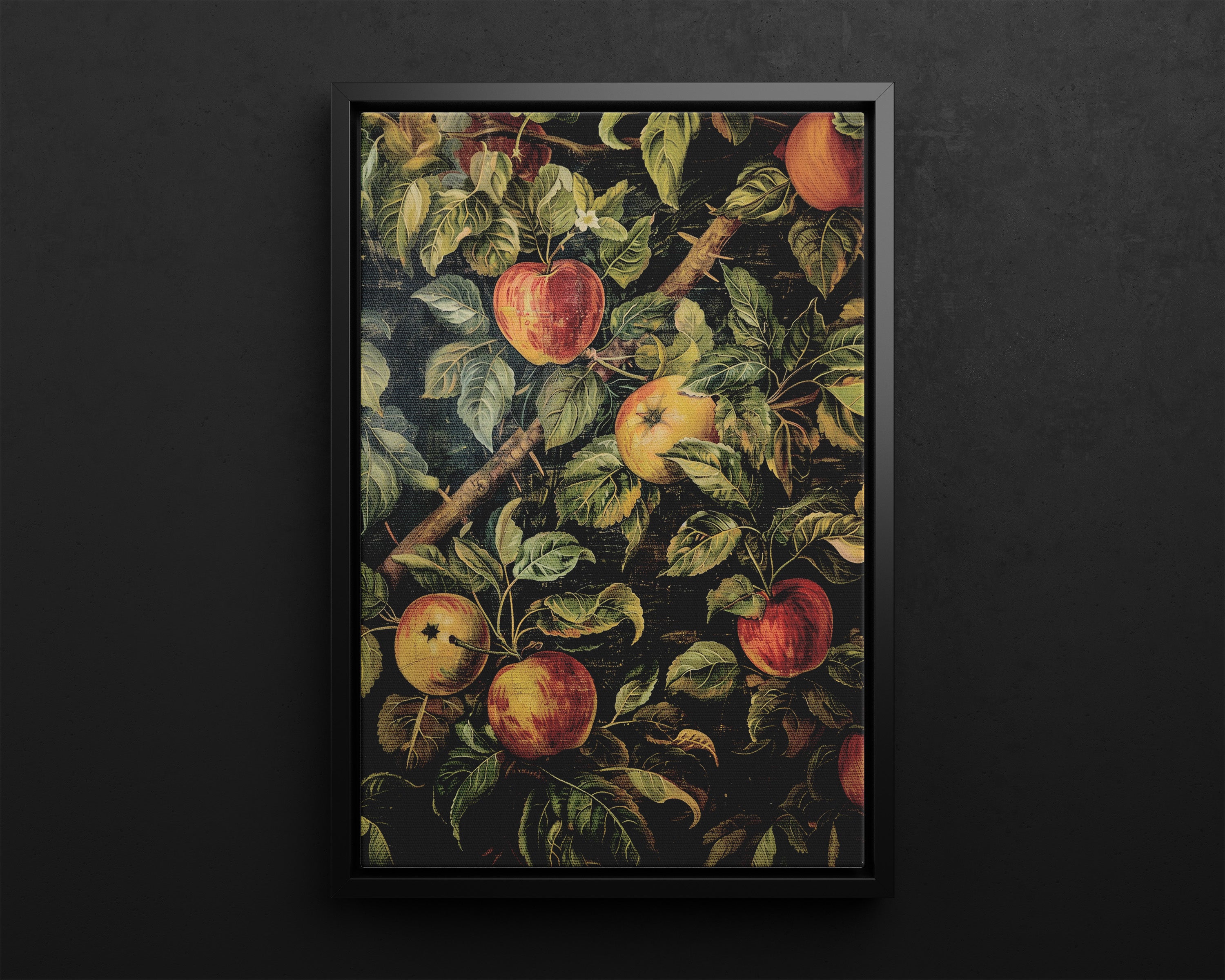 Framed Canvas - Orchard Harvest Apples
