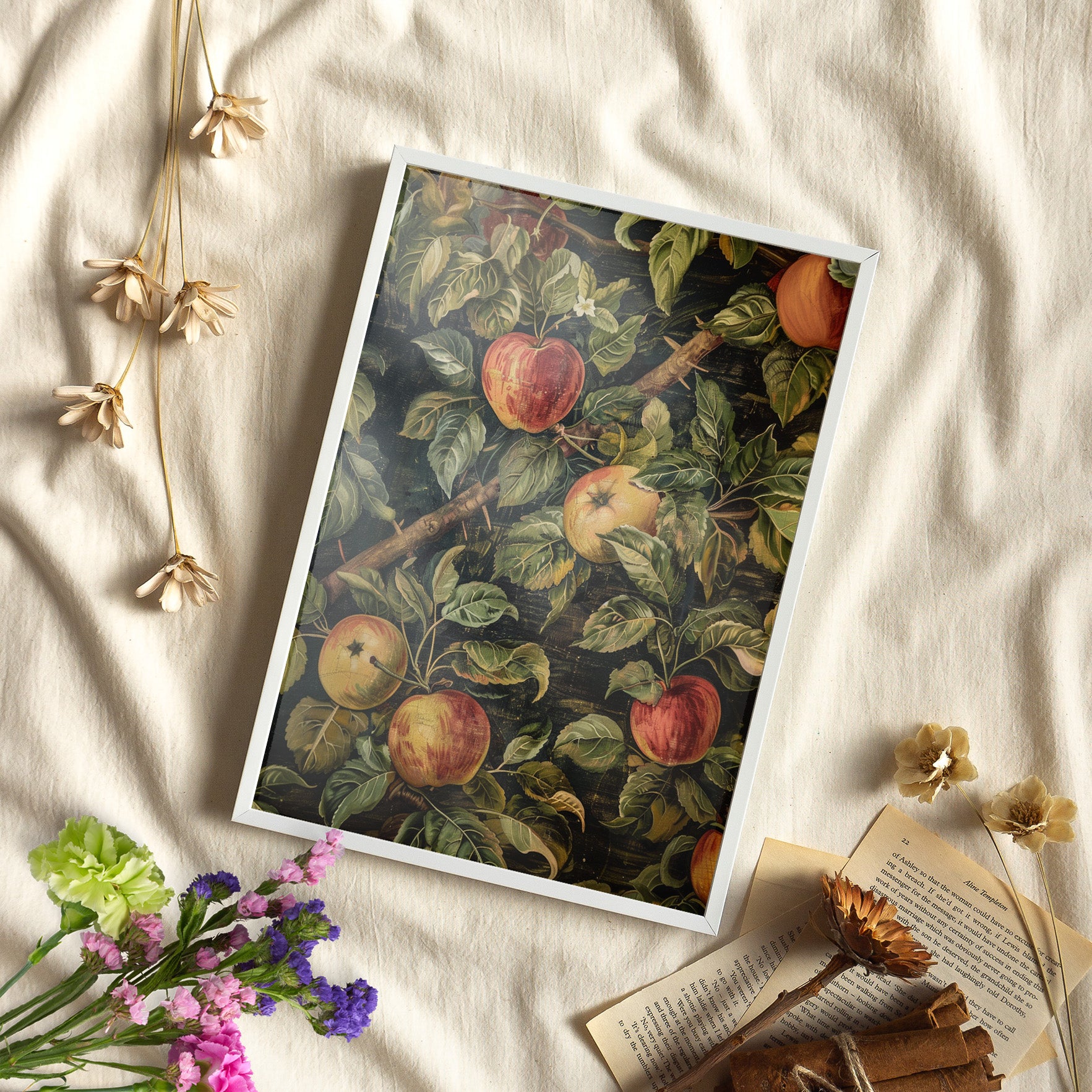 Framed Paper Print - Orchard Harvest Apples