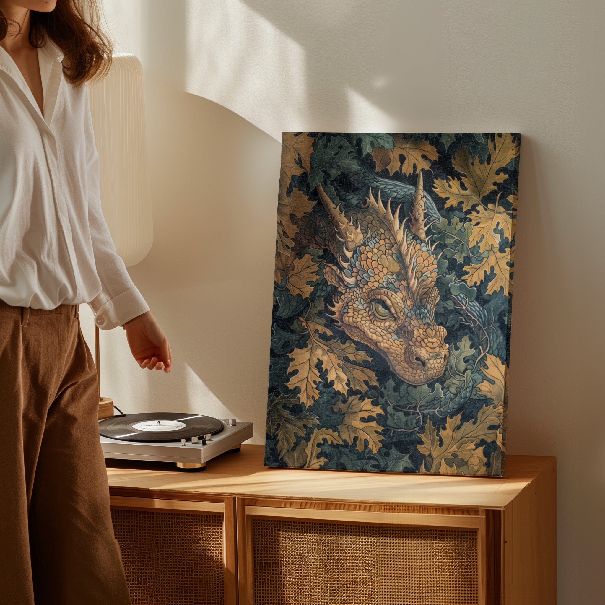 .75" Matte Canvas - Enchanted Forest Dragon