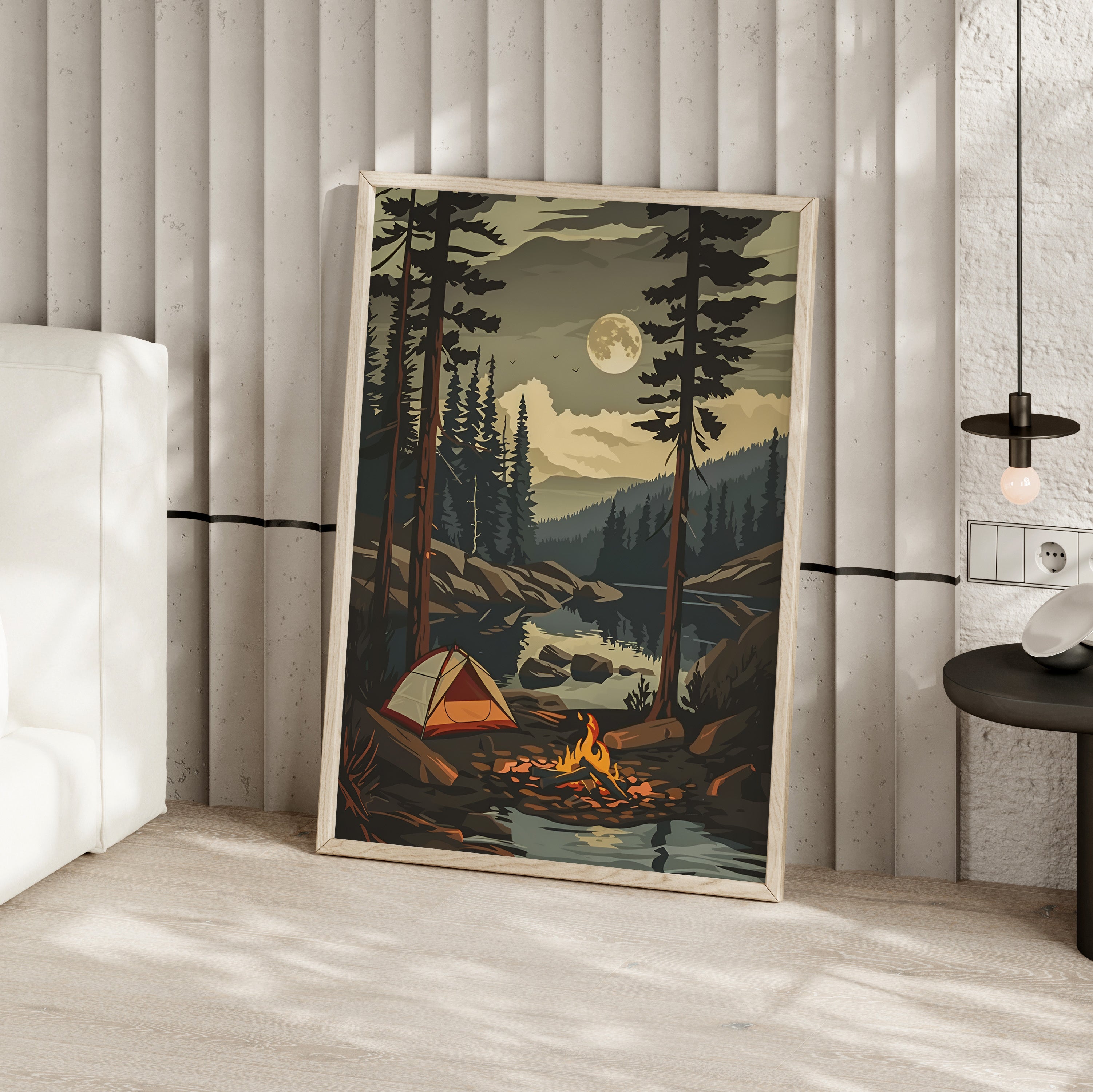 Moonlit Campfire Escape