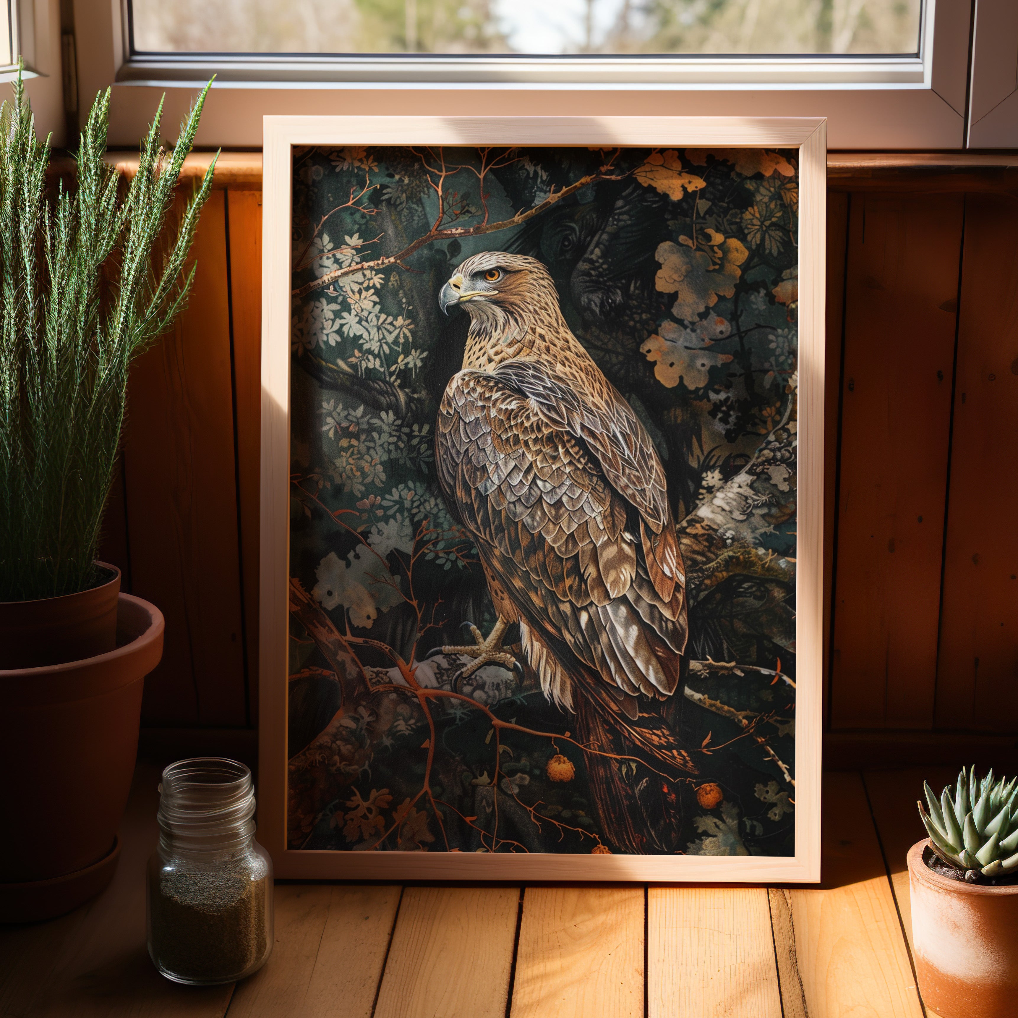 Majestic Hawk in Autumn