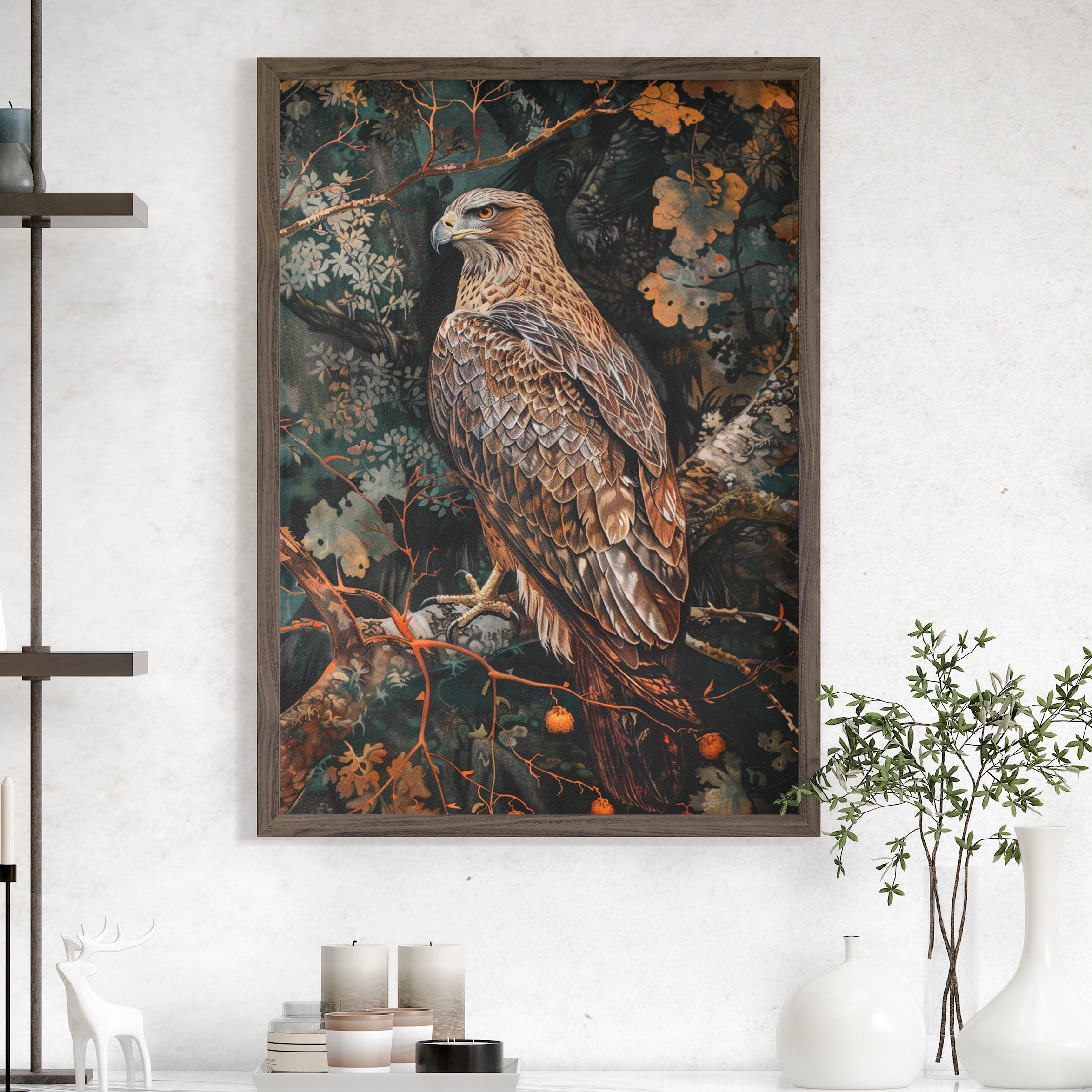 Majestic Hawk in Autumn
