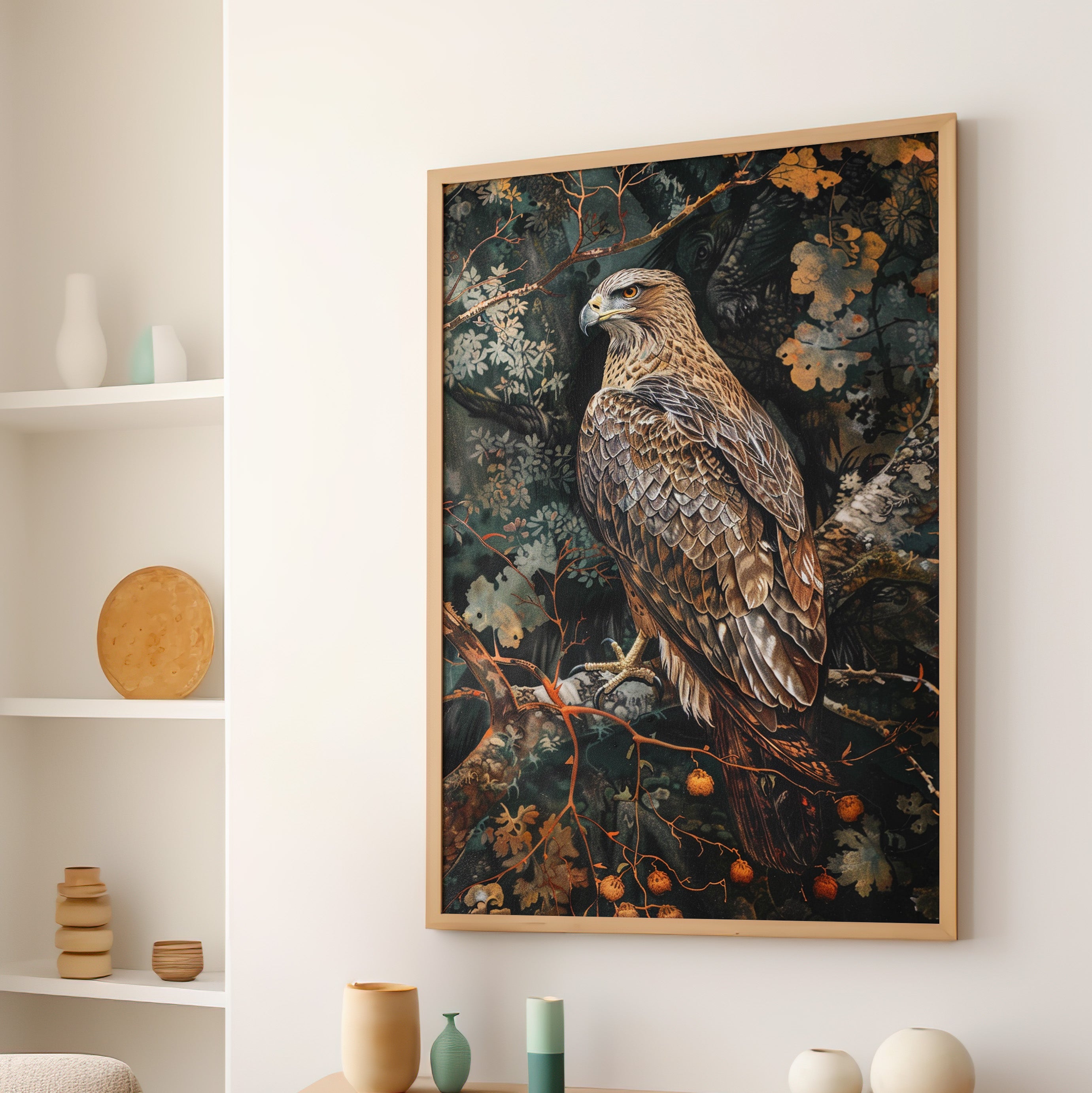 Majestic Hawk in Autumn