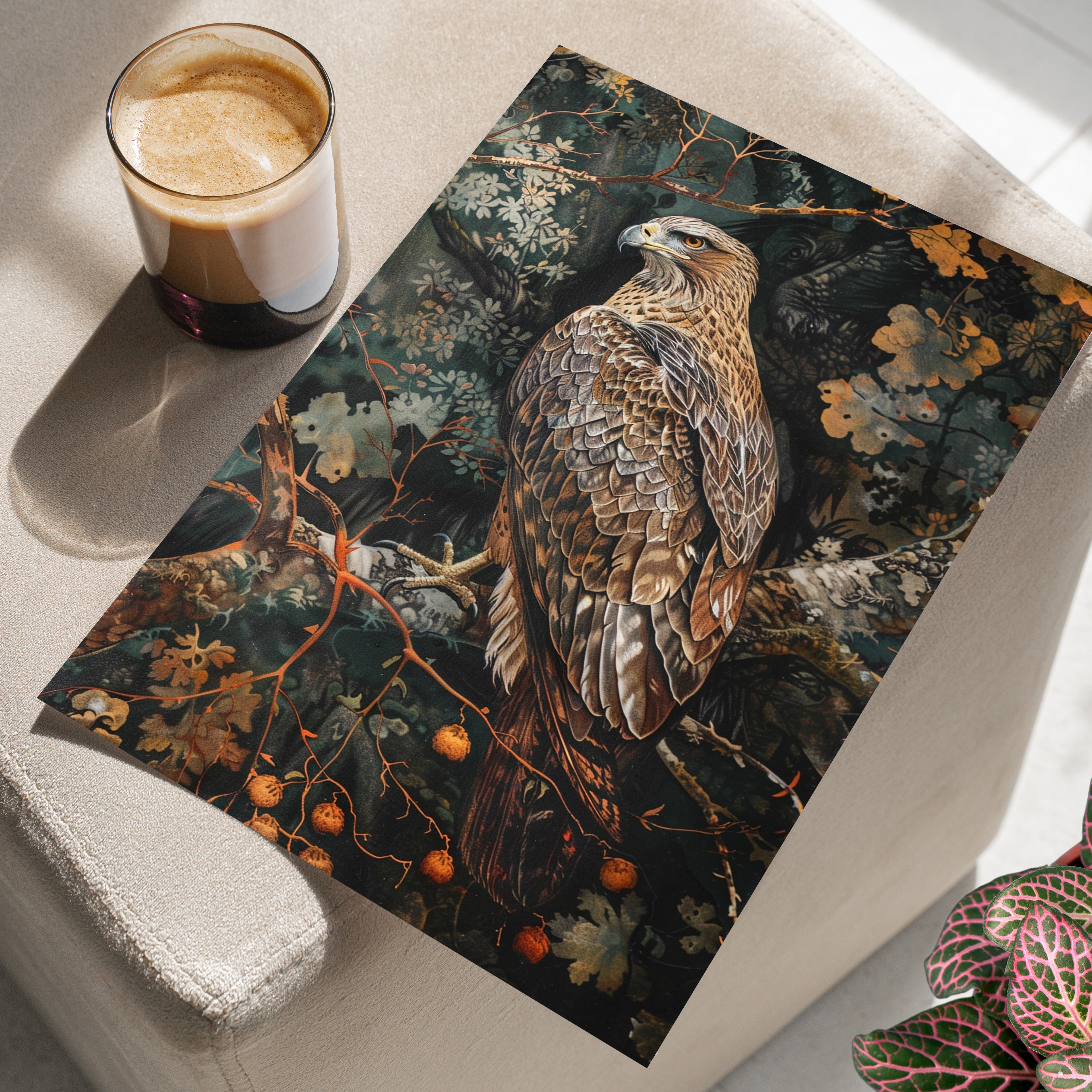 Majestic Hawk in Autumn