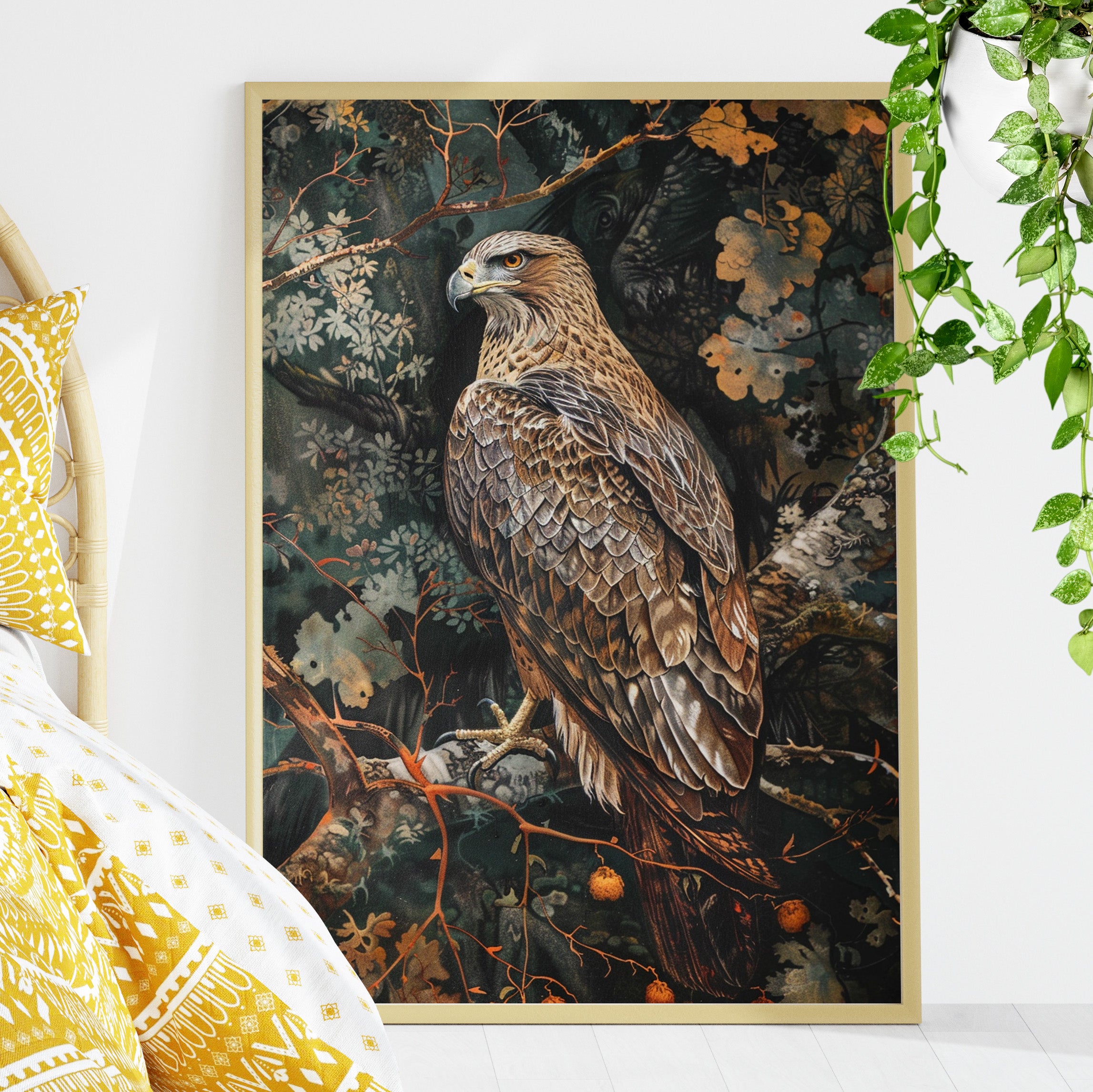 Majestic Hawk in Autumn