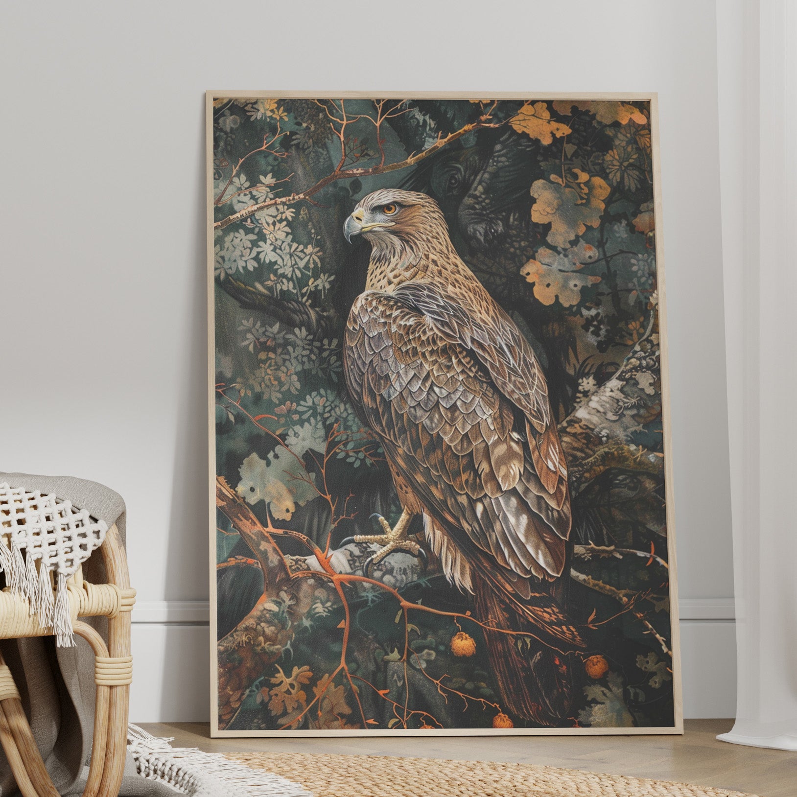 Majestic Hawk in Autumn