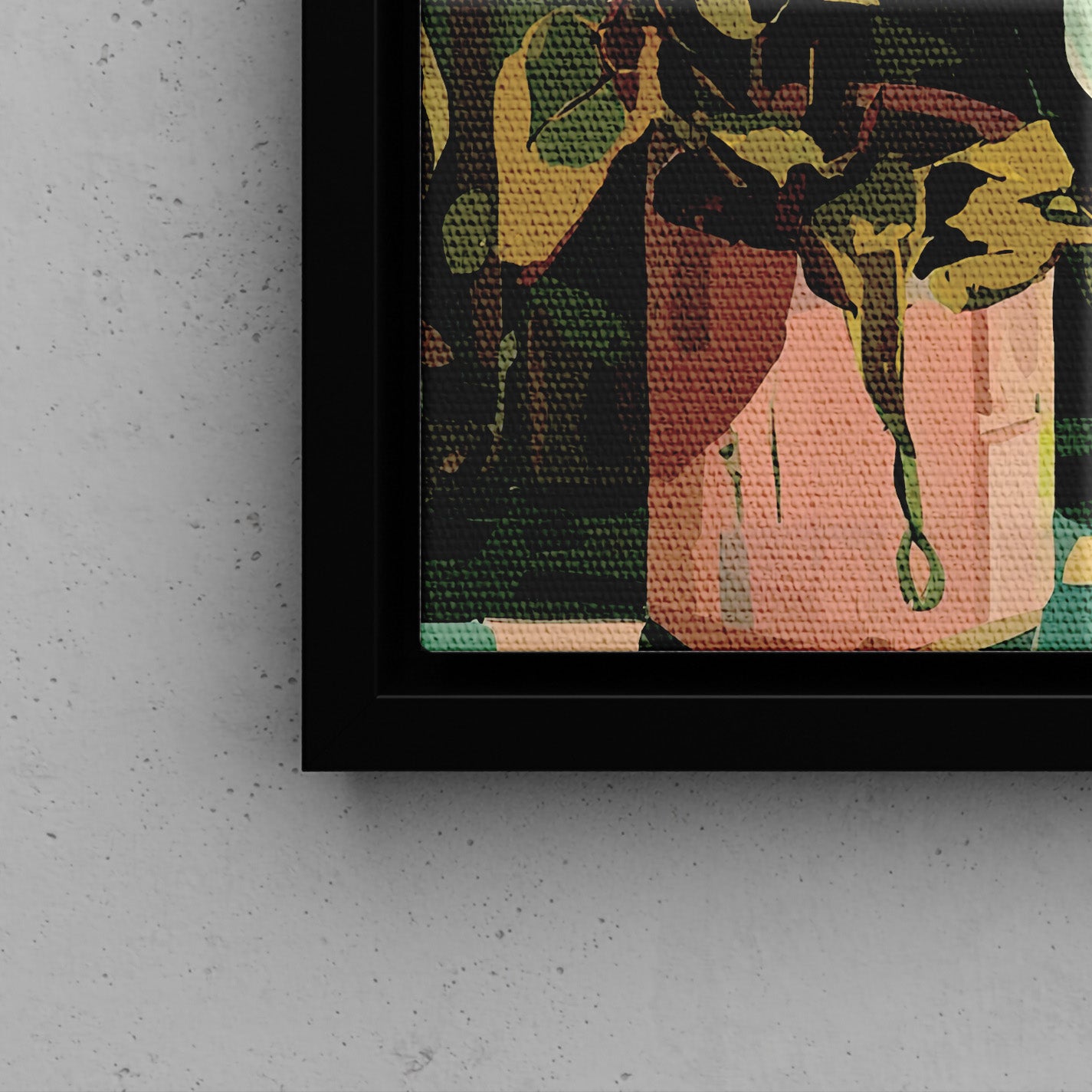 Framed Canvas - Bathtub Alligator Spa Day