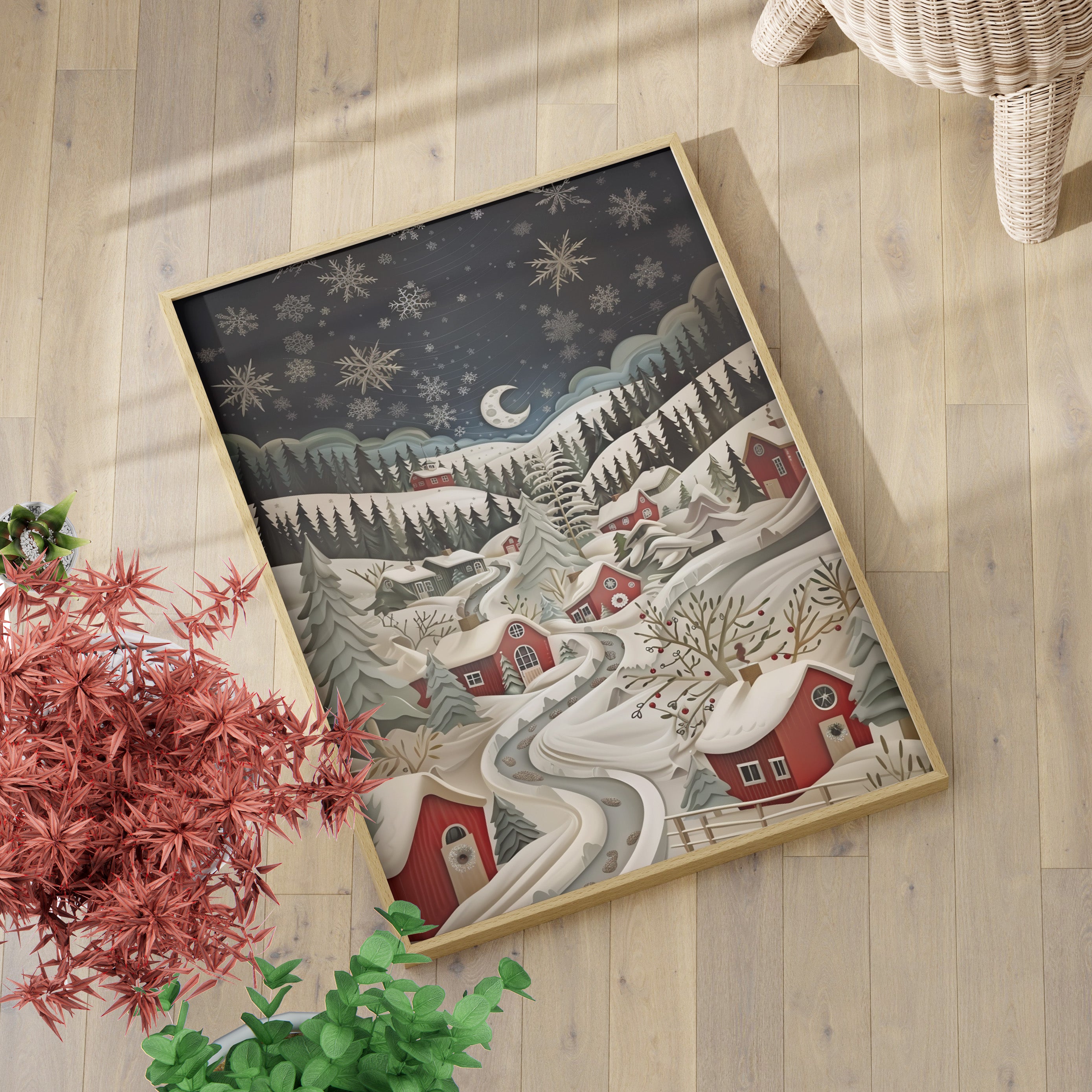 Silent Snowfall Village