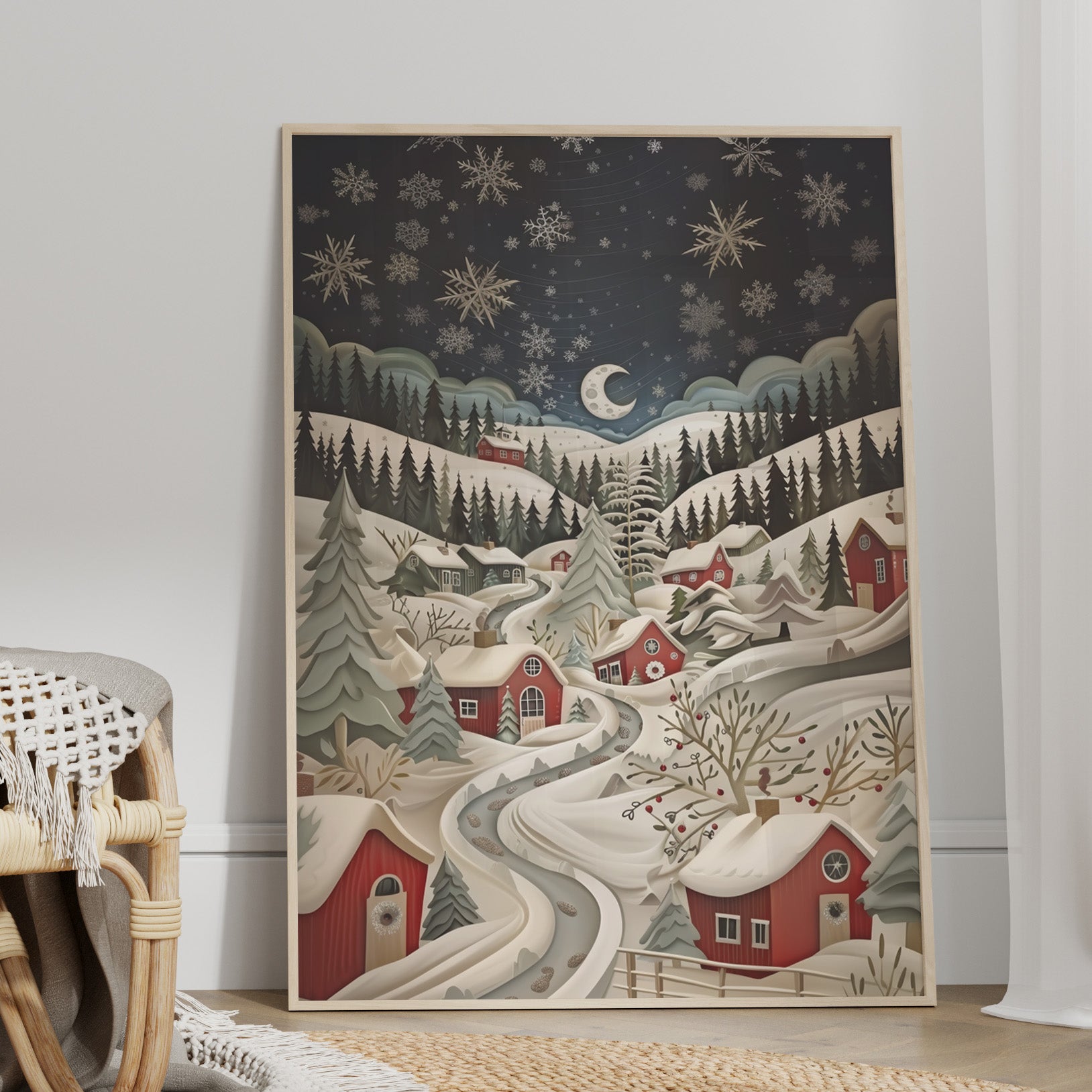 Silent Snowfall Village