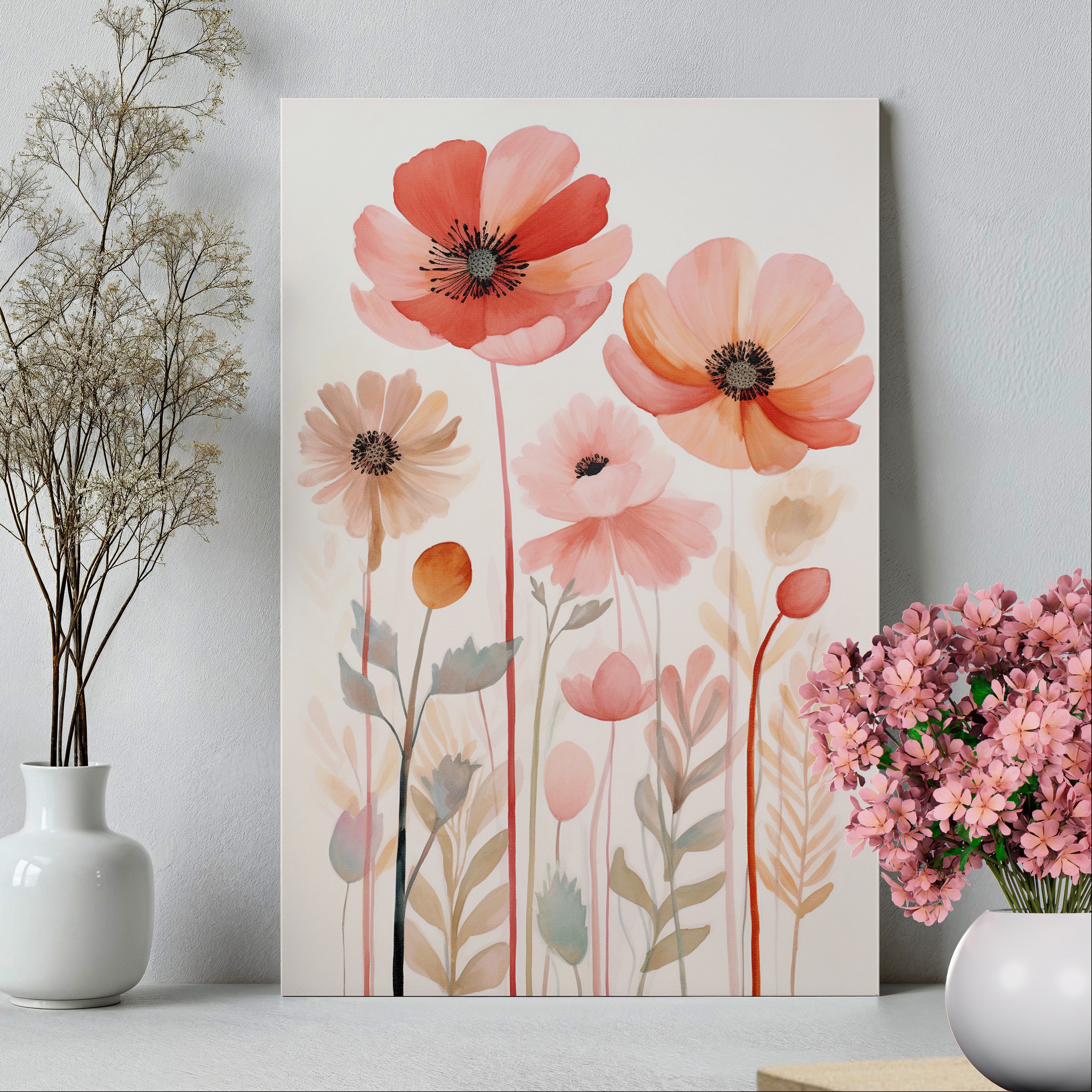 .75" Matte Canvas - Blush Bloom Bouquet