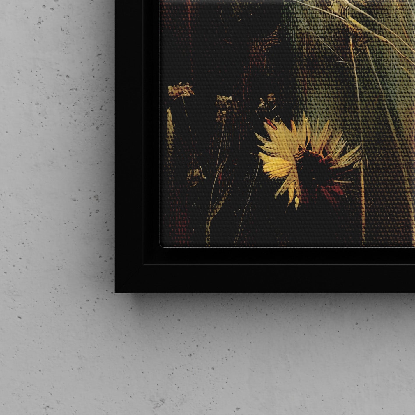 Framed Canvas - Golden Meadow Bird