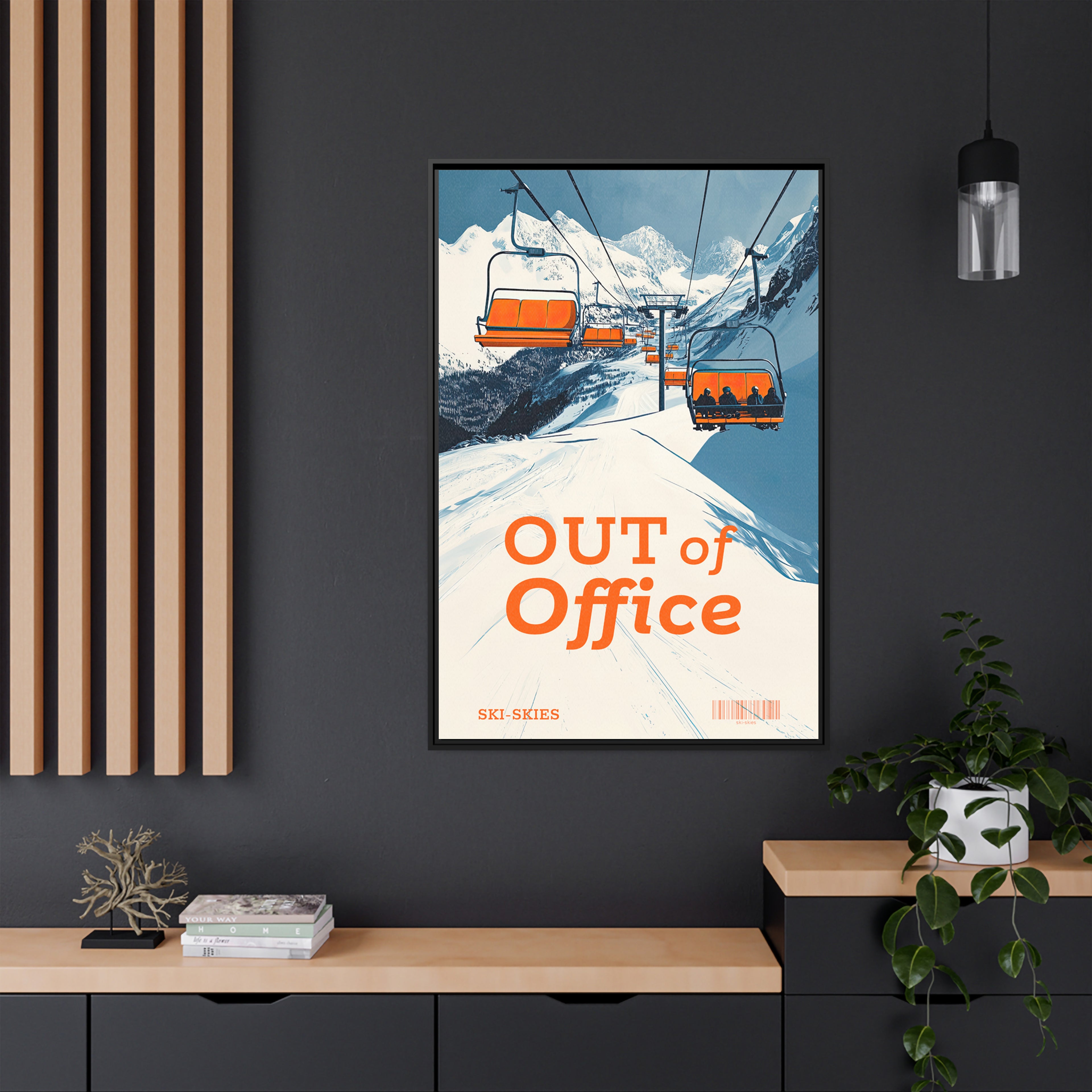 Framed Canvas - Out of Office Skies
