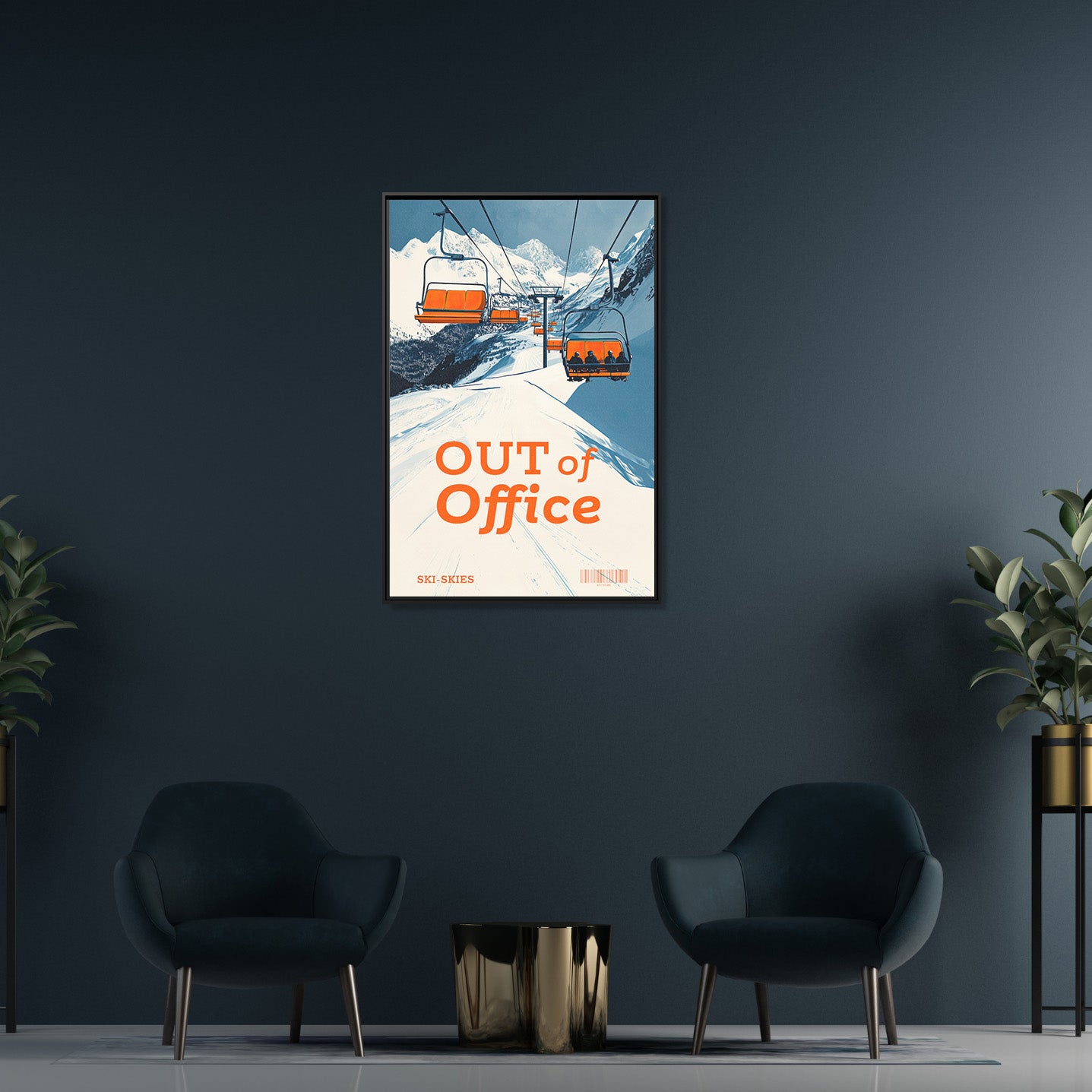 Framed Canvas - Out of Office Skies