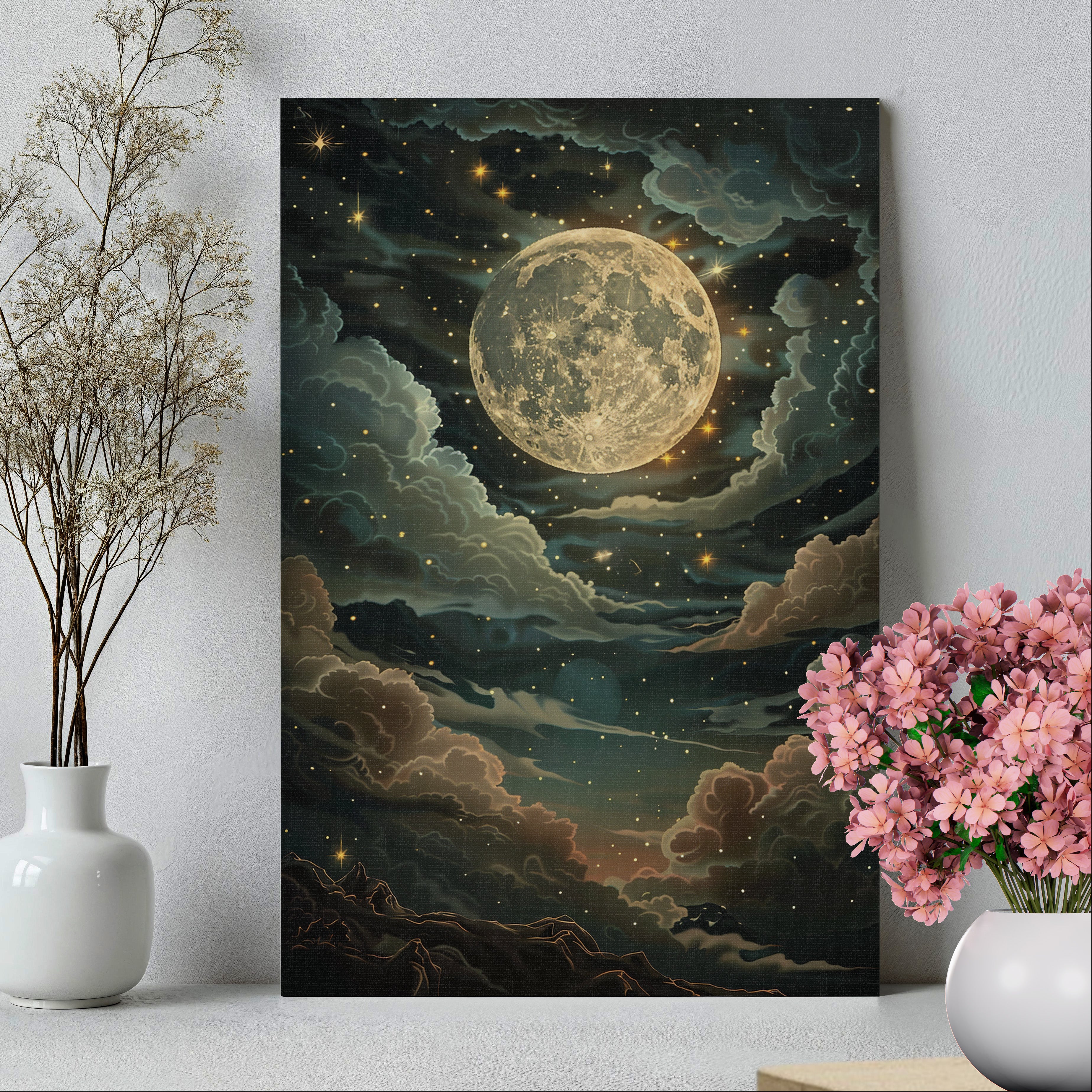 .75" Matte Canvas - Enchanting Lunar Glow