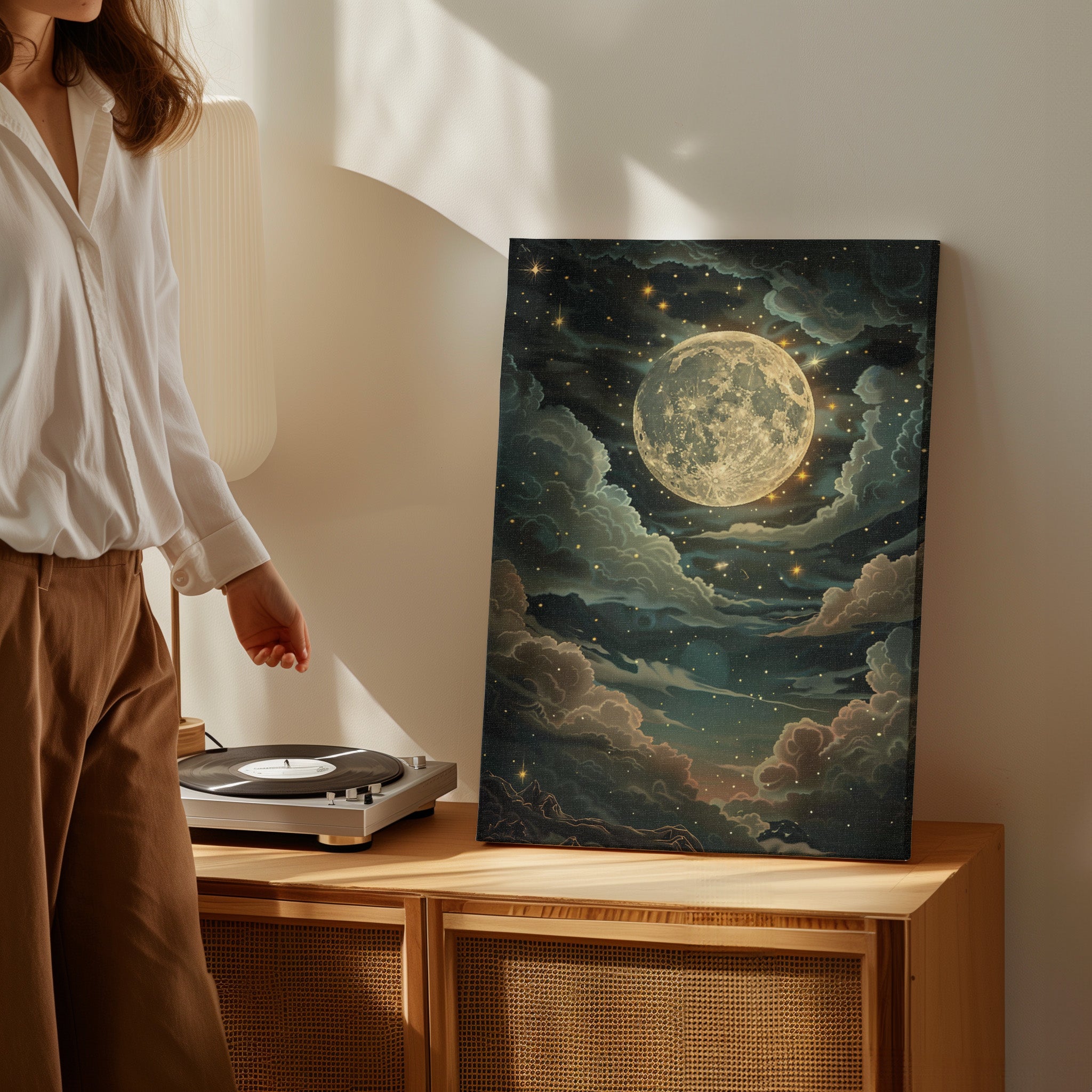.75" Matte Canvas - Enchanting Lunar Glow