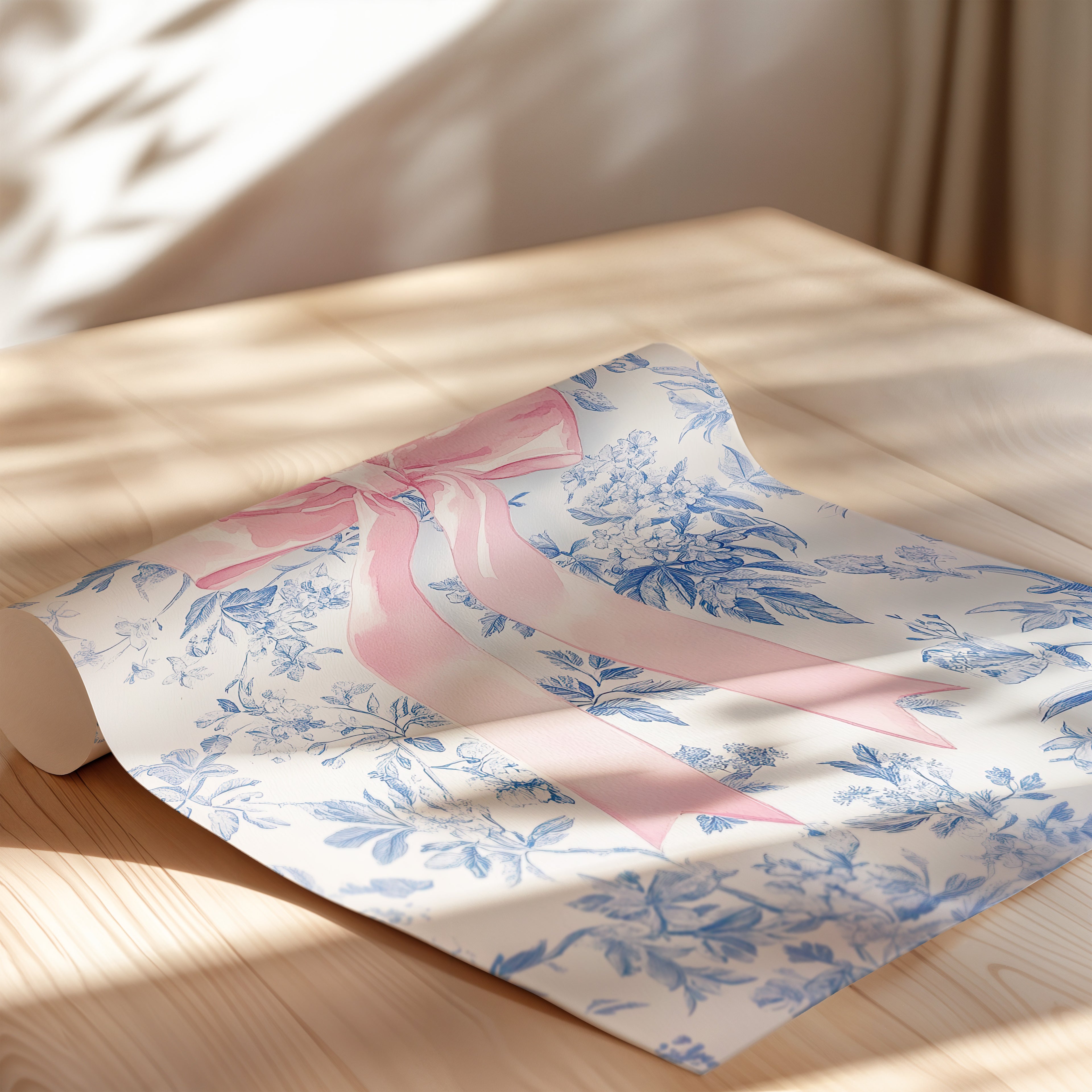 Pink Bow Floralscape