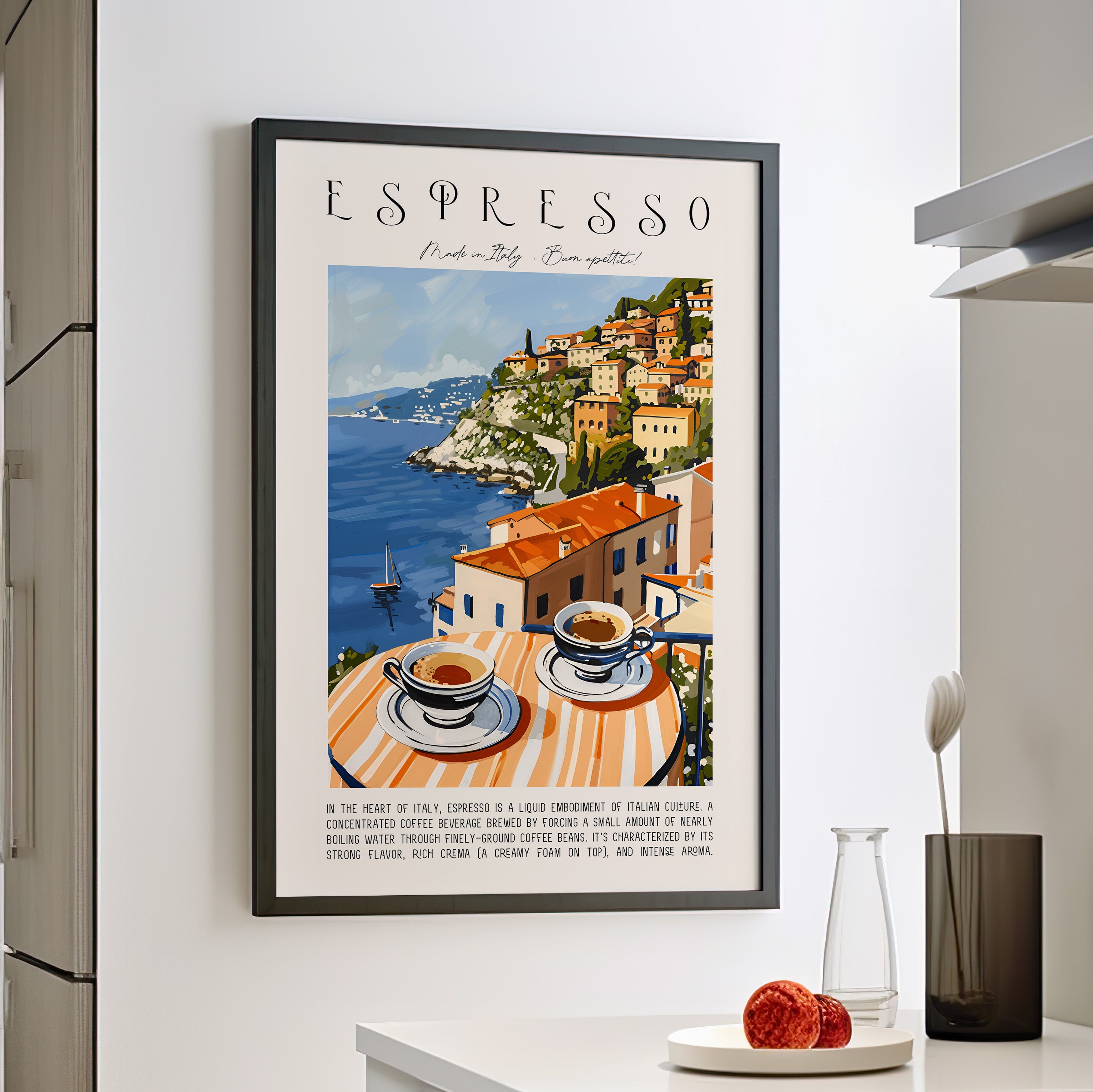 Framed Paper Print - Espresso Views of Italy