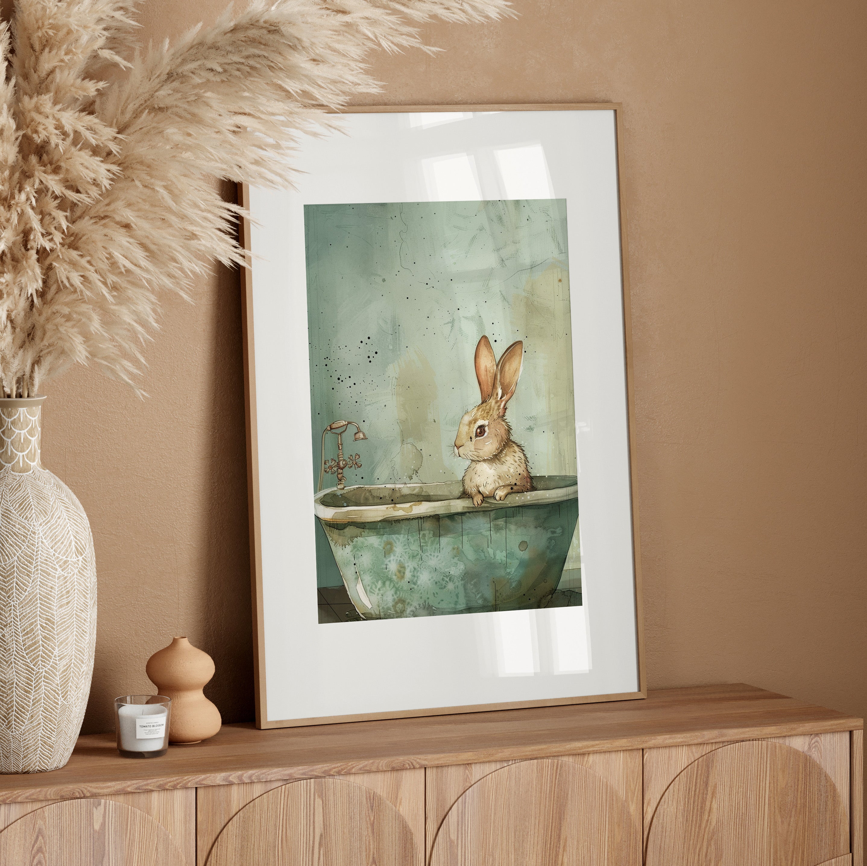 Bunny Bath Day Whimsy