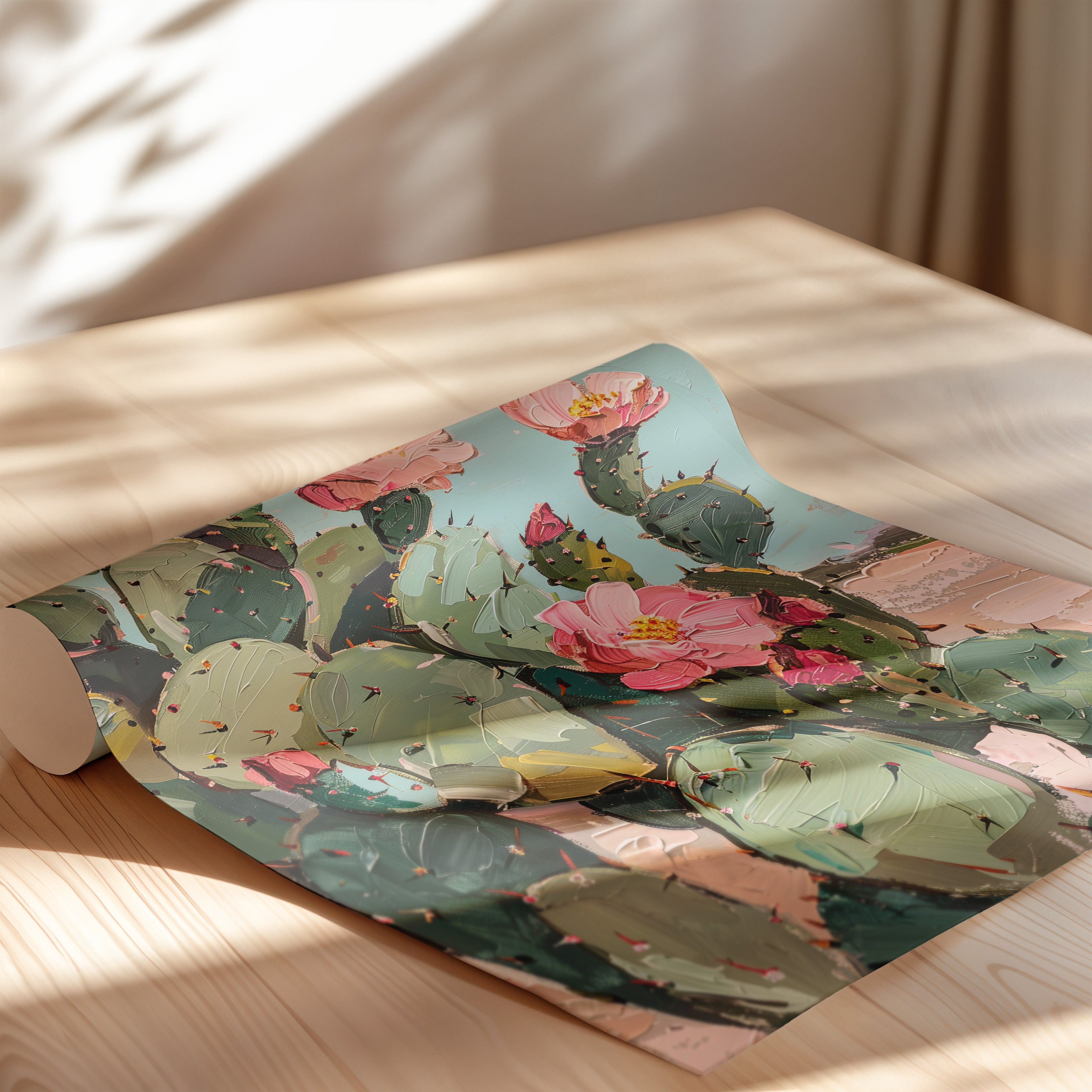 Arizona Blooming Cactus Color