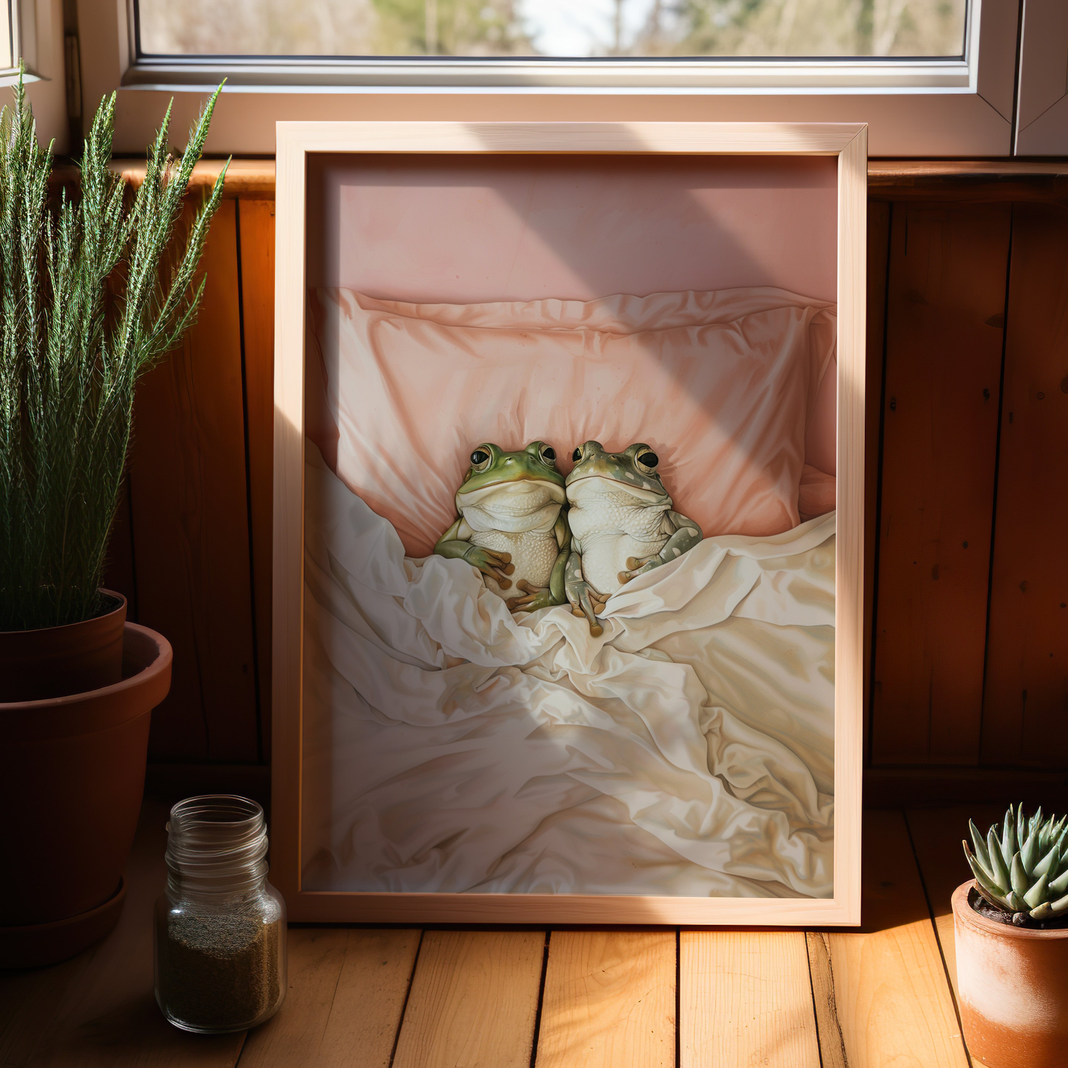 Cozy Frogs Romantic Bliss